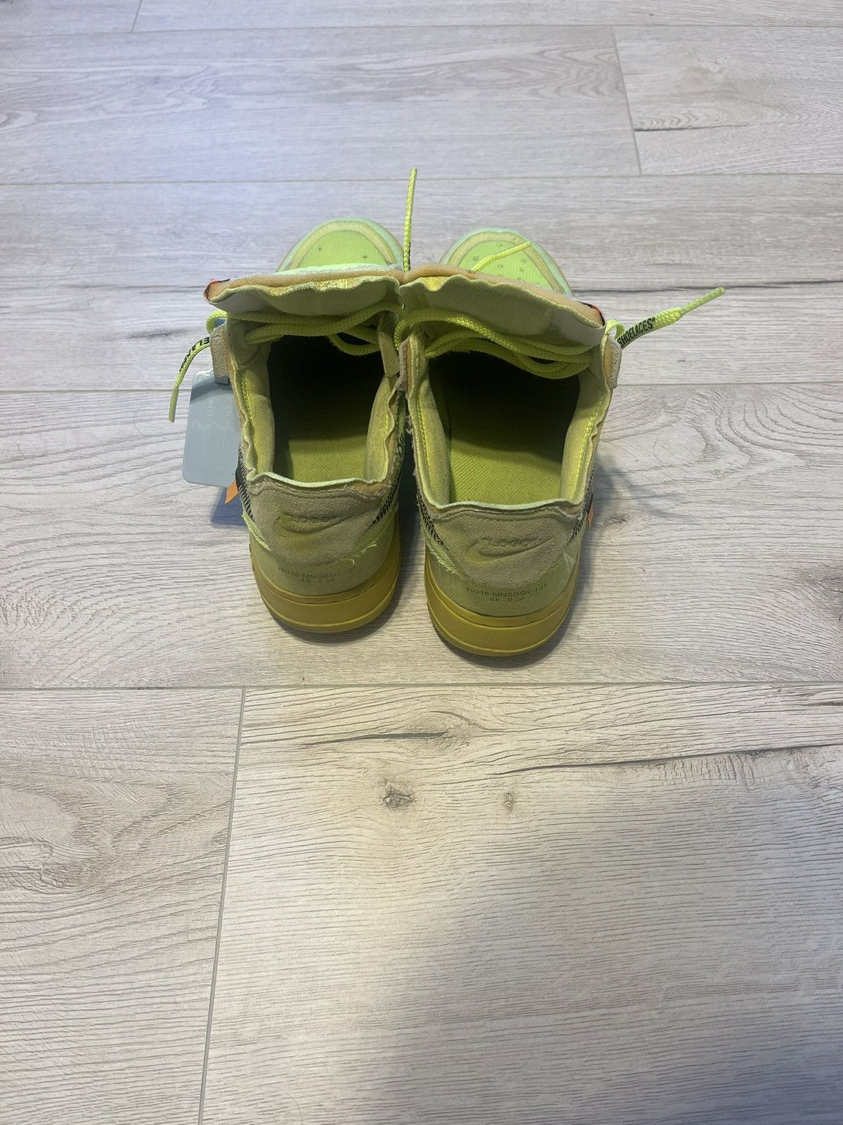 Nike × Off-White Nike x Off White AF1 ‘Volt’ Size US 6.5 / EU 39-40 - 4 Thumbnail
