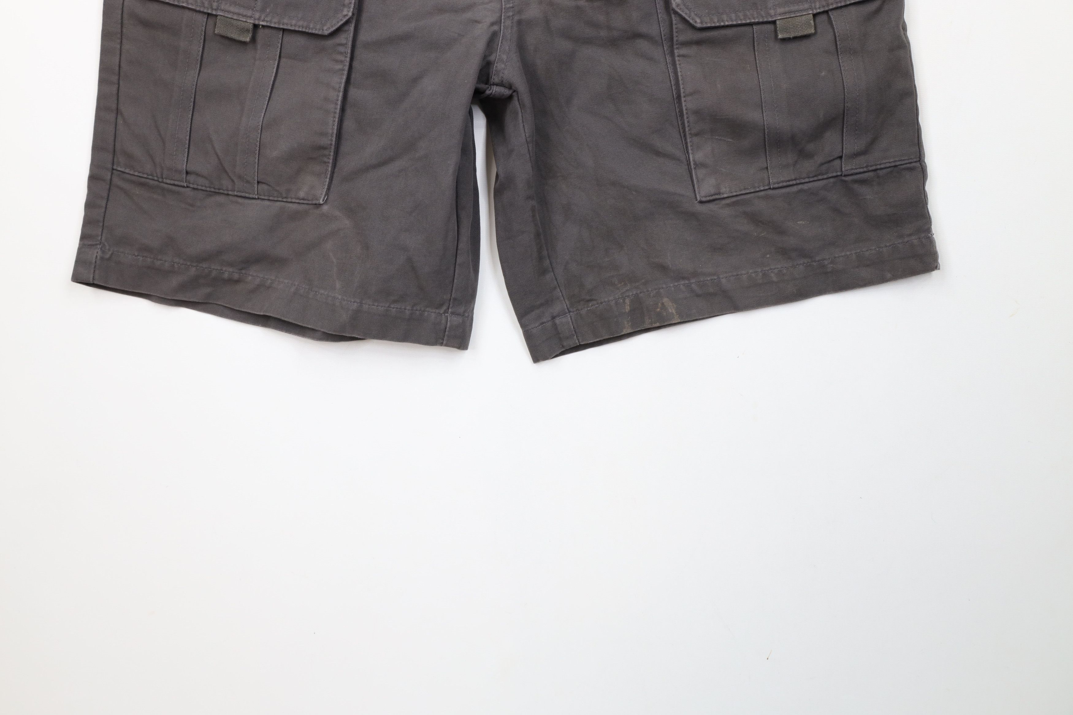 Columbia × Vintage Vintage Columbia Above Knee Heavy Cargo Shorts Gray Cotton Size US 34 / EU 50 - 4 Thumbnail