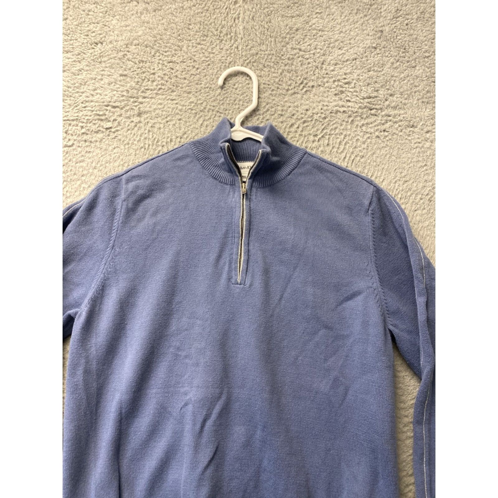 Calvin Klein Calvin Klein Golf Sweater Small Blue 1/4 Zip Fleece Pullover Mens Size US S / EU 44-46 / 1 - 2 Thumbnail