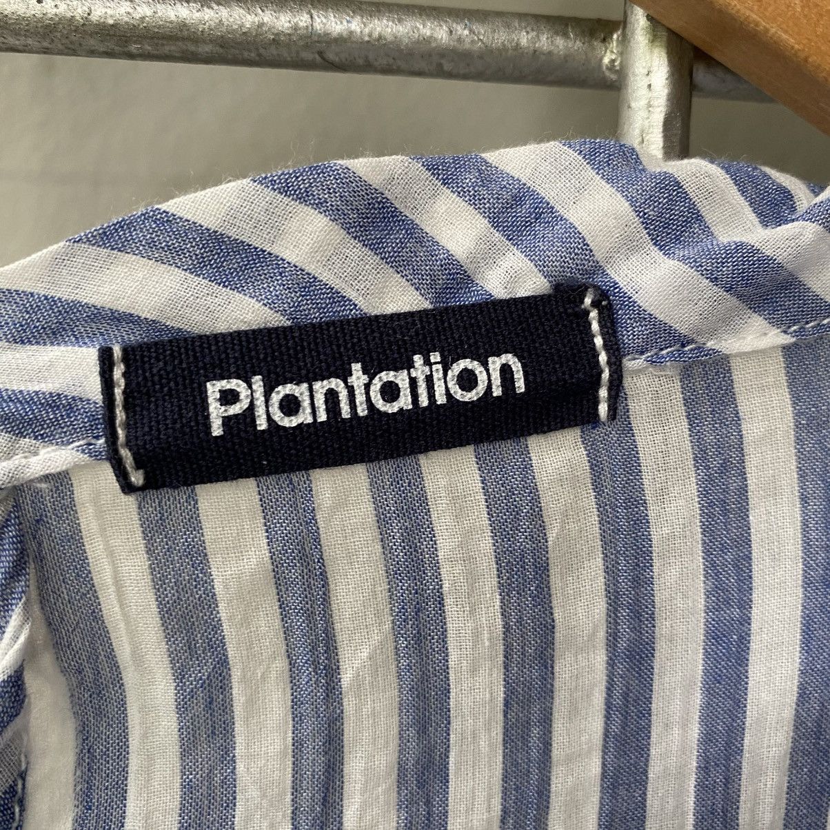 Issey Miyake Plantation Blue Stripe Cotton Top with Pocket Size M / US 6-8 / IT 42-44 - 6 Thumbnail