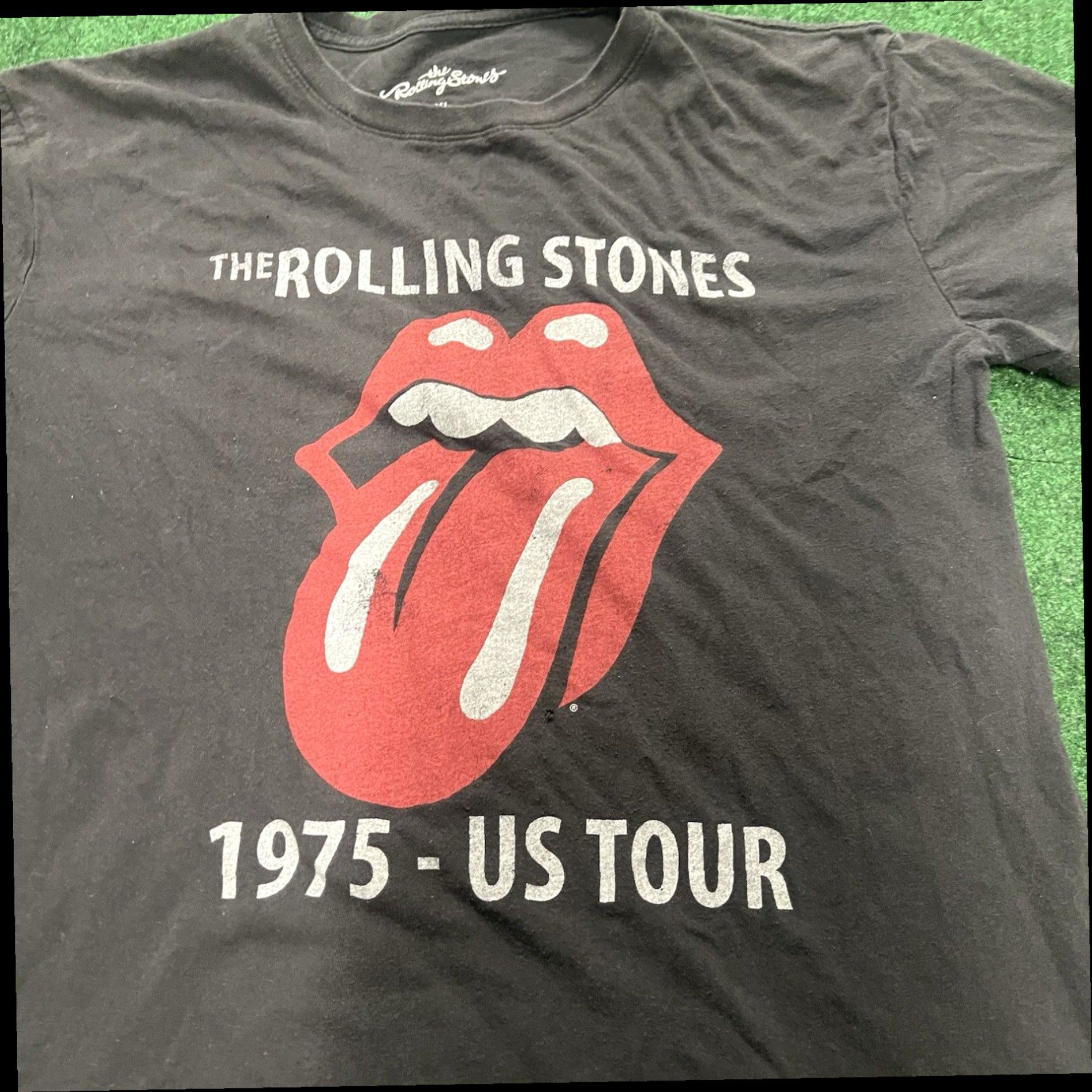 Vintage The Rolling Stones Tongue Tee Shirt Black Red 100% Cotton XL Womens Graphic Soft Size XL / US 12-14 / IT 48-50 - 2 Thumbnail
