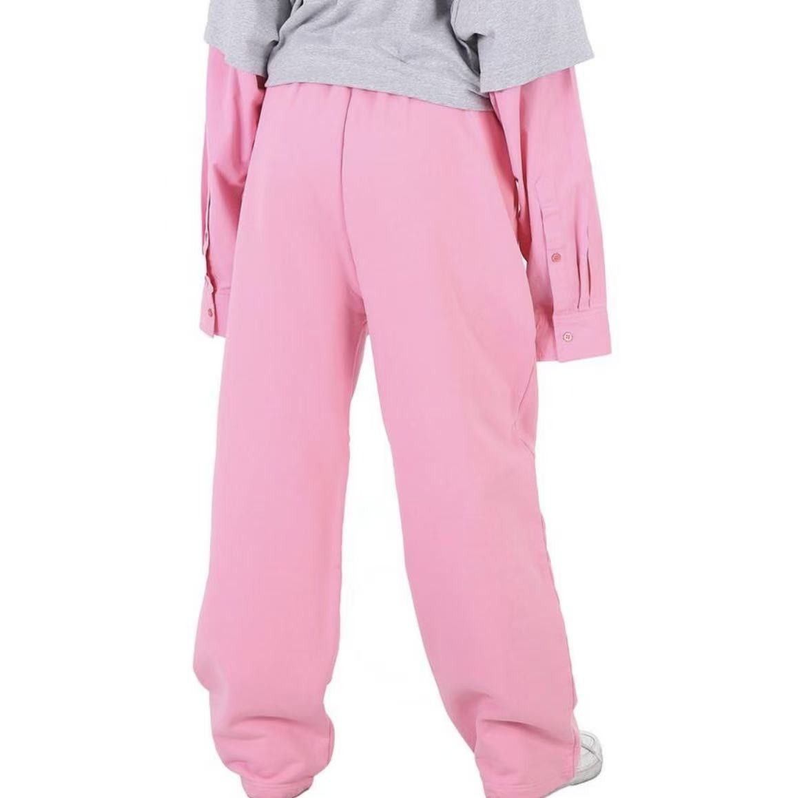 Balenciaga balenciaga pink embroidered logo sweatpants-dmc Size US 31 - 6 Thumbnail