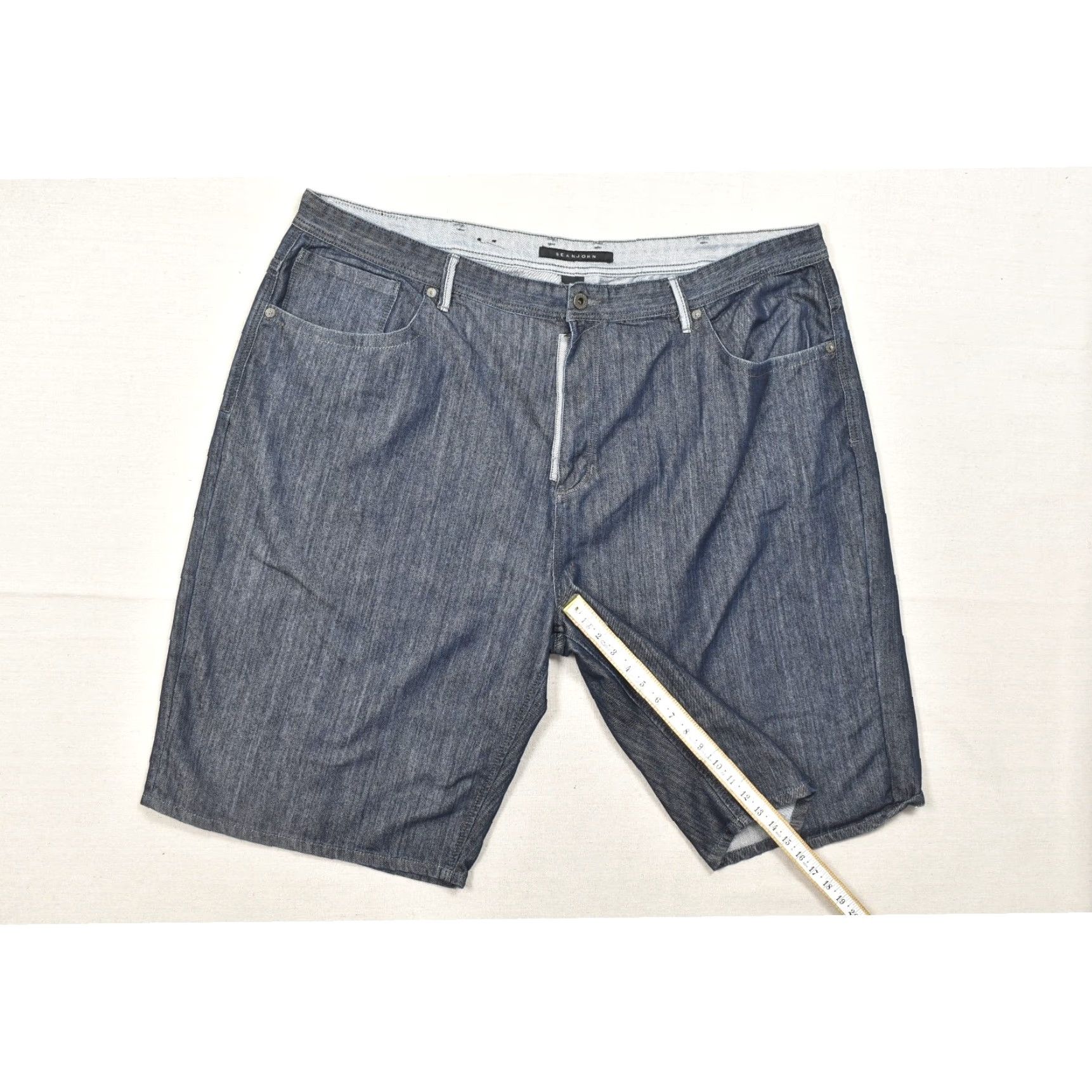 Sean John Sean John Men's Denim Shorts Blue Cotton Blend Baggy Hip Hop 50 Waist Casual 50B Men Baggy Hip Hop Shorts Size US 34 / EU 50 - 5 Thumbnail
