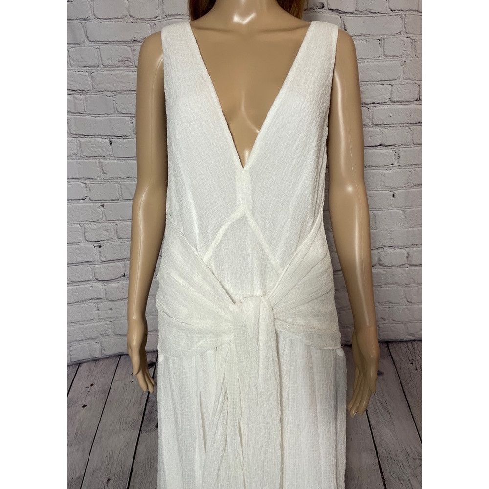 Rebecca Taylor NWT New $525 Rebecca Taylor Tie Front Cloud Dress Size 10 Size L / US 10 / IT 46 - 4 Thumbnail