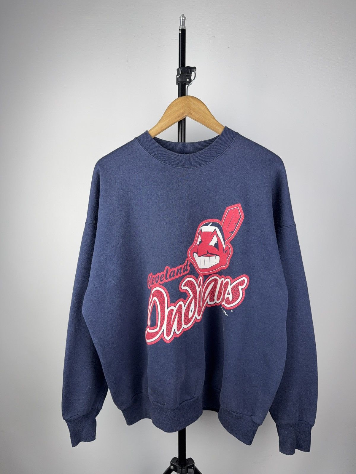 Vintage 1997 Cleveland Indians Sweatshirt Hanes XL USA