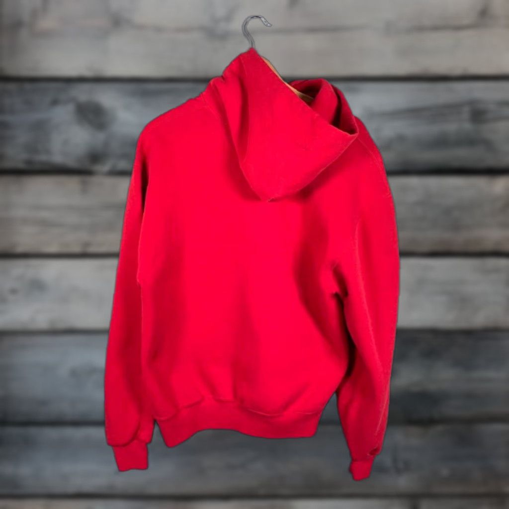 Russell Athletic VINTAGE Russell Athletic Hoodie Crew Neck 90s Red Embroidered Adult Large Logo Graphic Print Sweatshirt 50/50 Mens Size US L / EU 52-54 / 3 - 1 Thumbnail