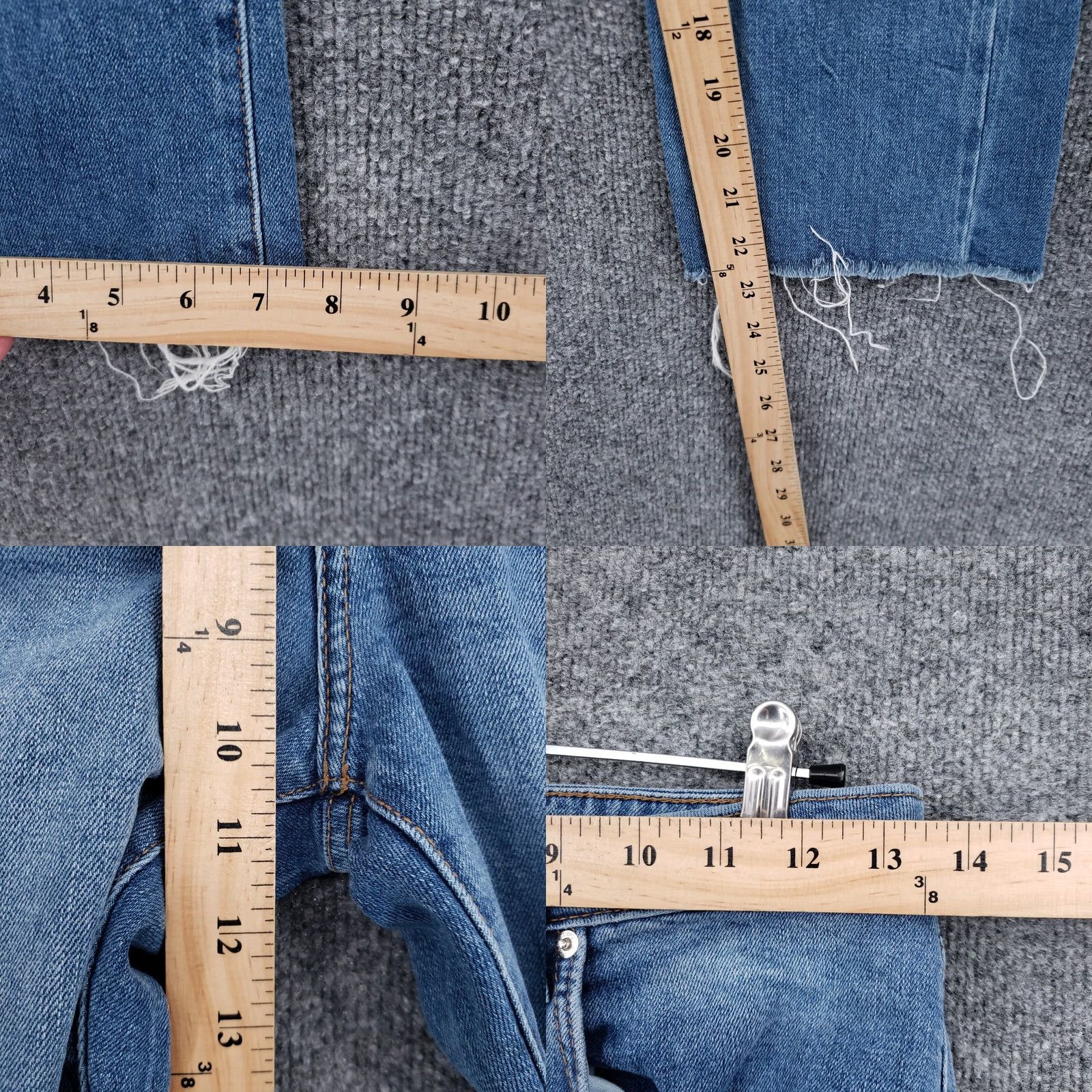 Forever 21 Forever 21 Jeans Womens 26 Blue Denim Mid-Rise Cropped Distressed Rinse Wash Size 26" / US 2 / IT 38 - 8 Thumbnail