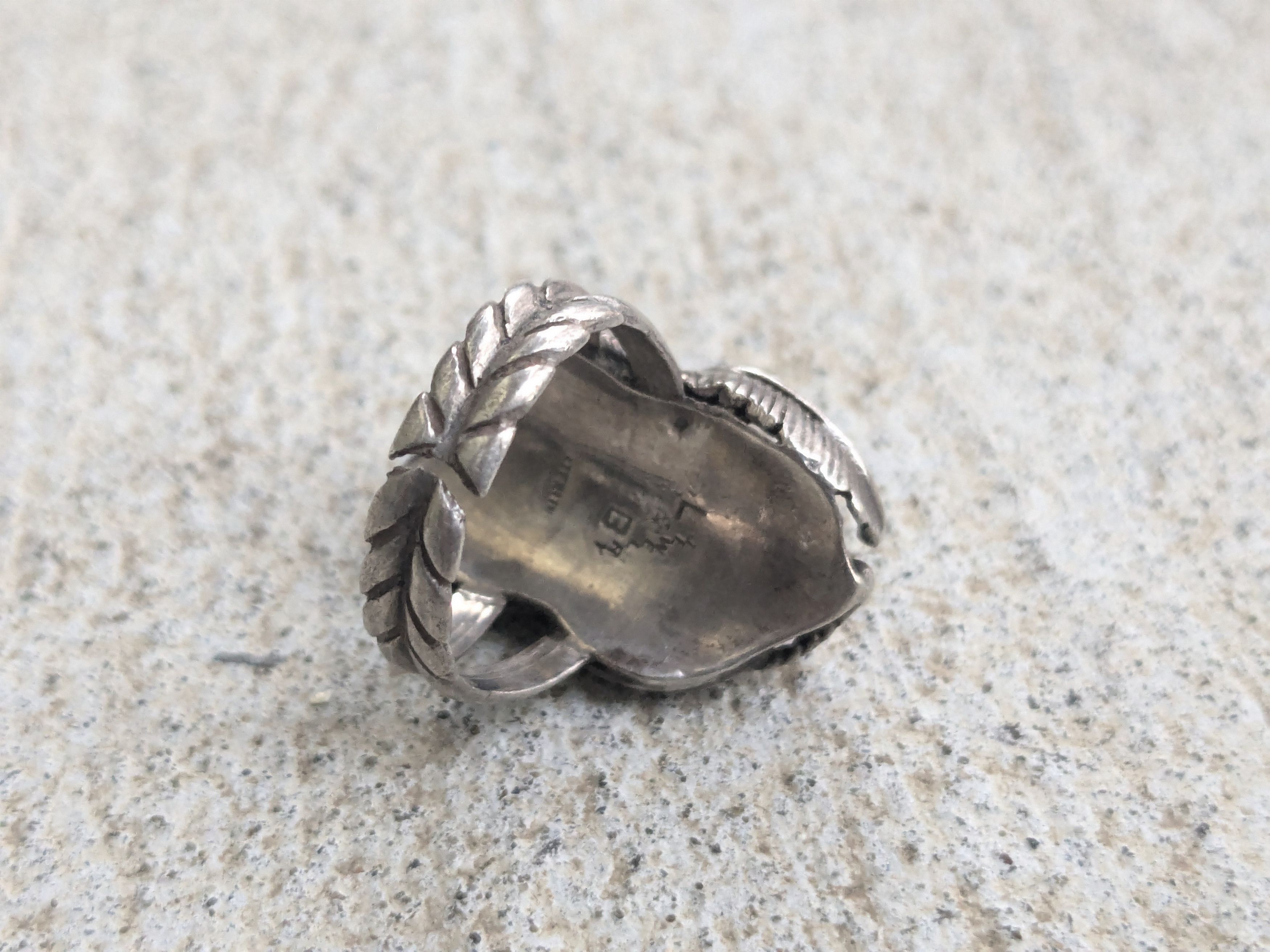Jewelry × Sterling Silver × Vintage Vintage Sterling Silver Ring MOP Les Baker 6 Navajo Native Size ONE SIZE - 5 Thumbnail
