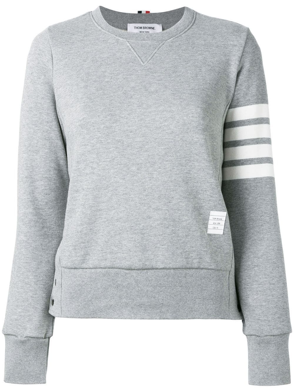 Thom Browne 4-BAR COTTON CREWNECK SWEATSHIRT Size S / US 4 / IT 40 - 1 Thumbnail
