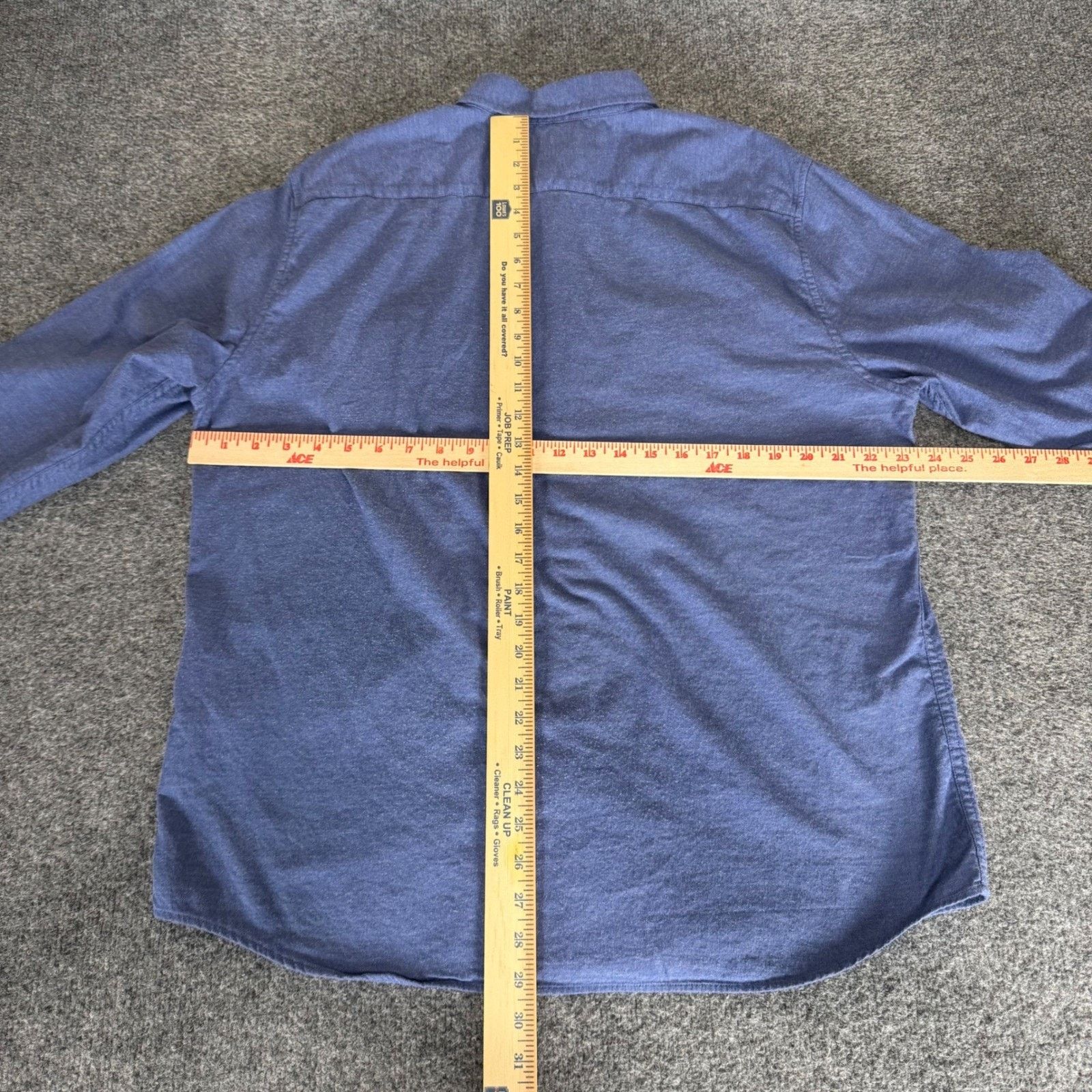 Banana Republic Banana Republic Mens XL Blue Flannel Slim Fit Button Up LS Size US XL / EU 56 / 4 - 4 Thumbnail