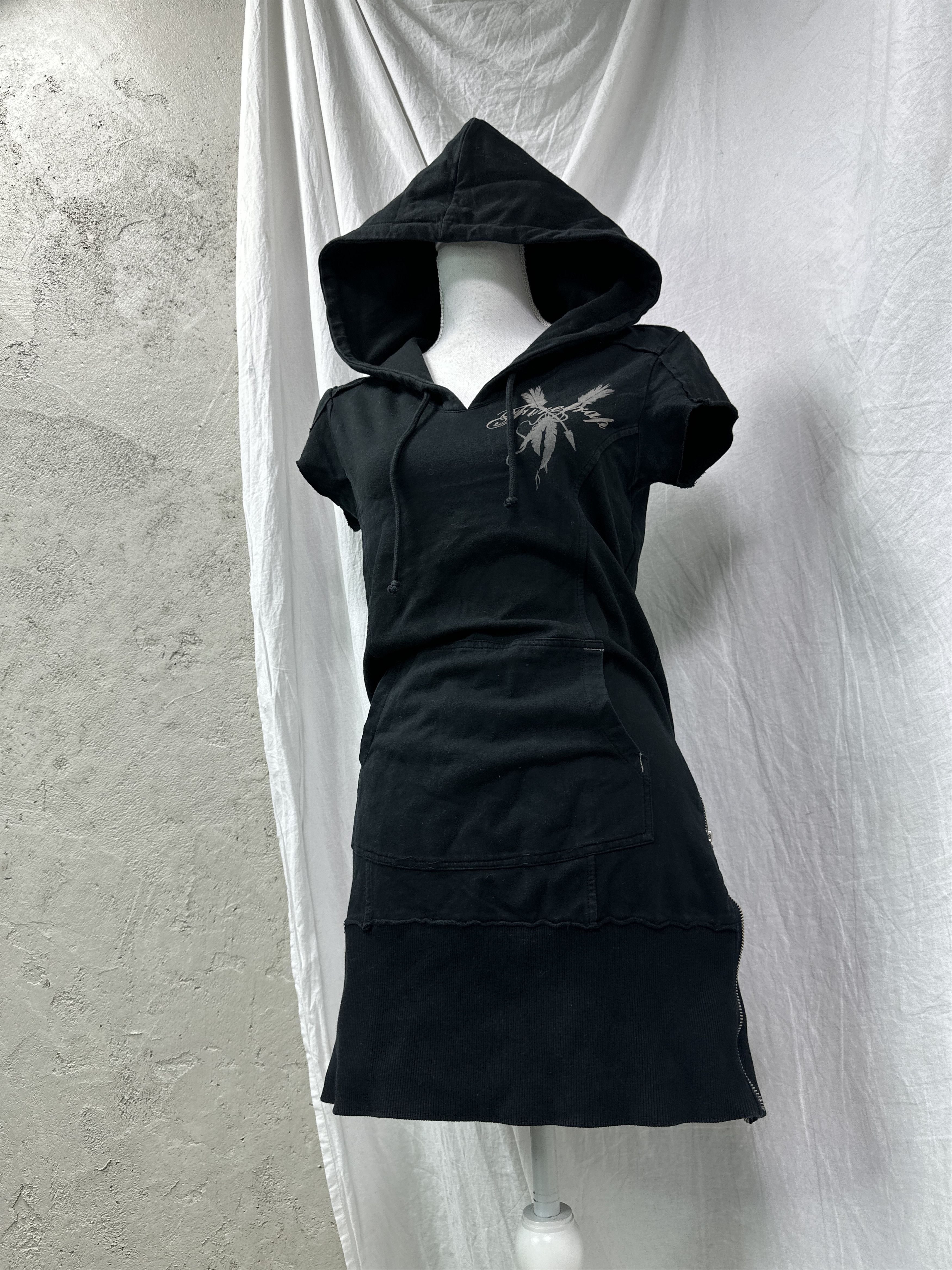 Firetrap Vintage Streetwear Hip Hop Firetrap Hoodie Dress Y2K Size S / US 4 / IT 40 - 1 Thumbnail