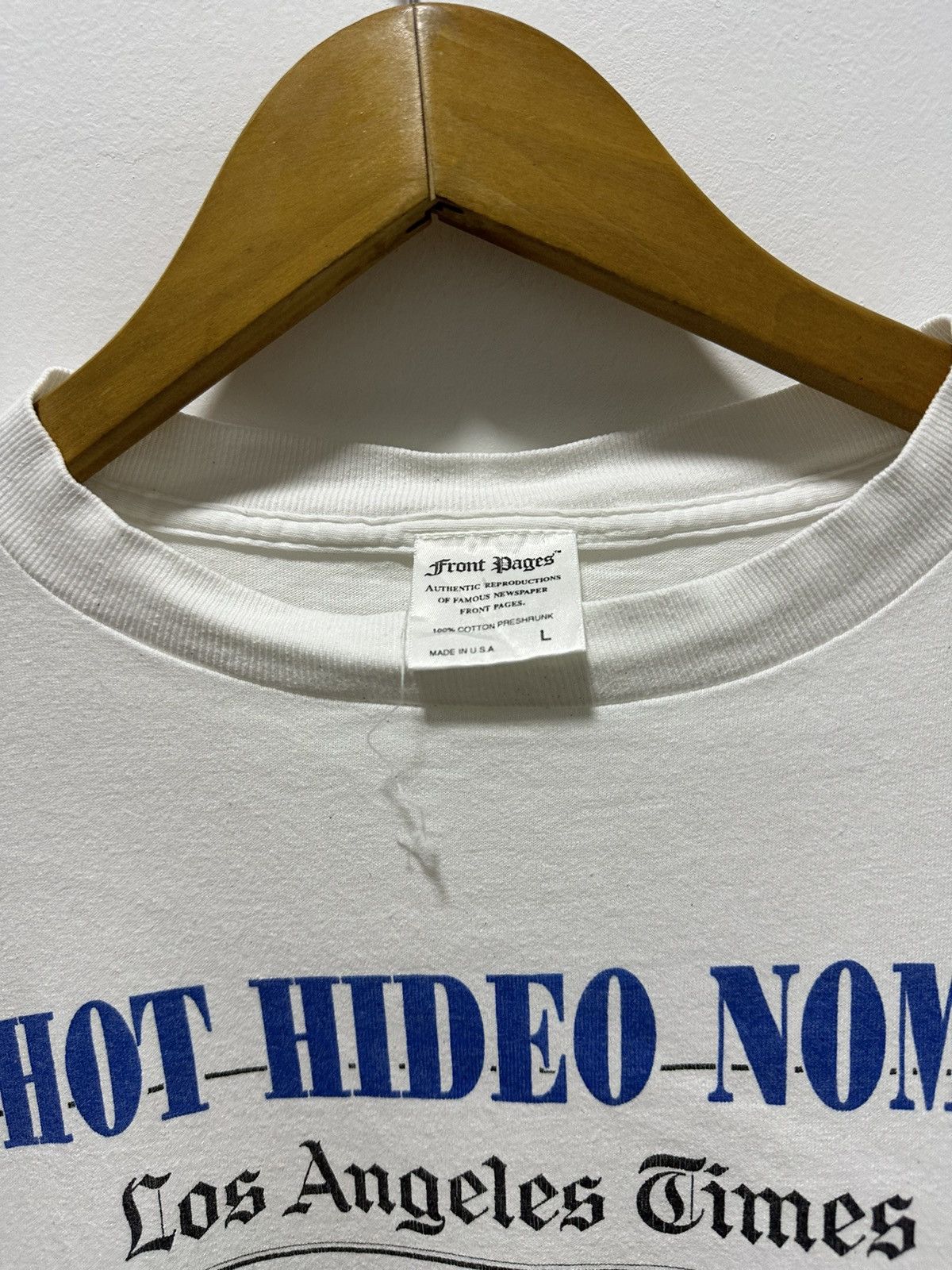 MLB × Vintage Vintage 90’s LA Dodgers Front Pages Shirt Hot Hideo Nomo Size US L / EU 52-54 / 3 - 6 Thumbnail