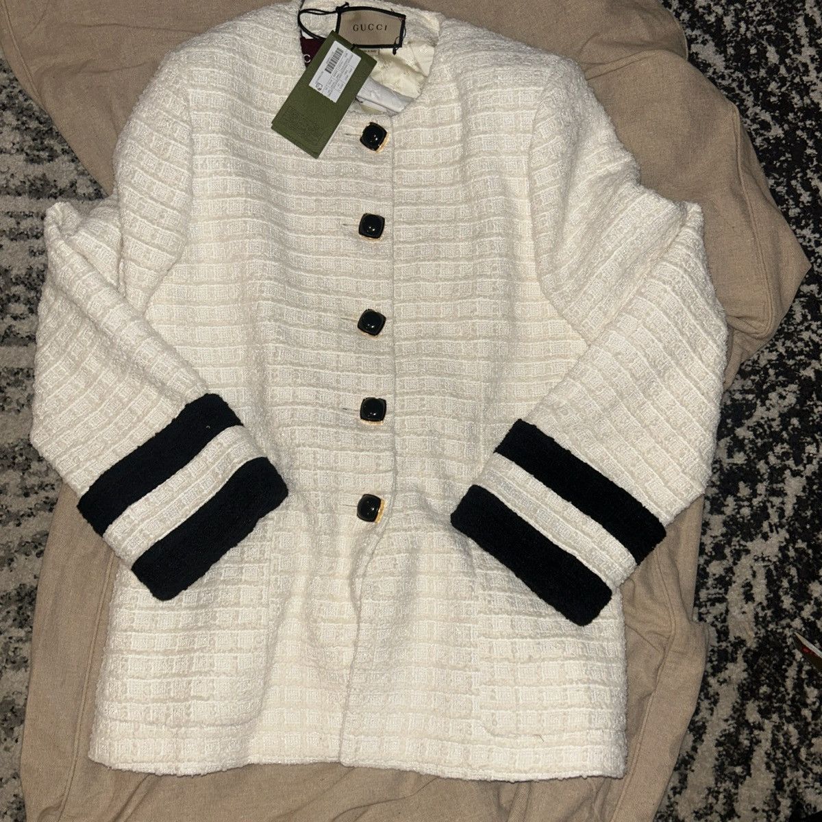 Gucci Gucci Collarless Tweed jacket size IT 44 Size M / US 6-8 / IT 42-44 - 11 Thumbnail