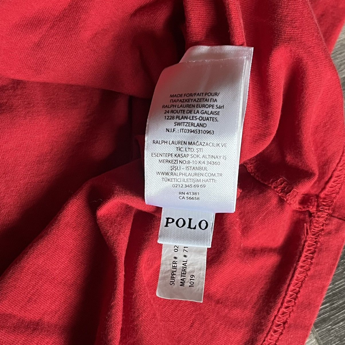 Polo Ralph Lauren × Vintage Vintage Polo Ralph Lauren Big Pony Flag USA Logo Tee Hoodie Size US L / EU 52-54 / 3 - 7 Thumbnail