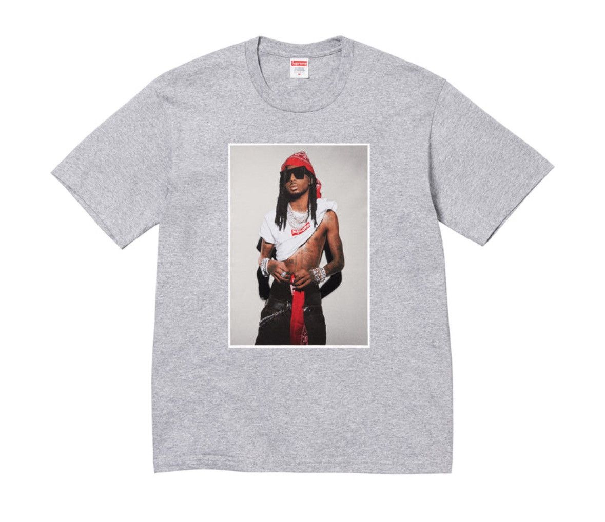 Supreme Supreme playboi carti photo tee small grey Size US S / EU 44-46 / 1 - 1 Thumbnail