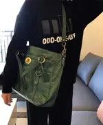 Designer Bag Retro y2k versatile shoulder bag for women green Size ONE SIZE - 2 Thumbnail