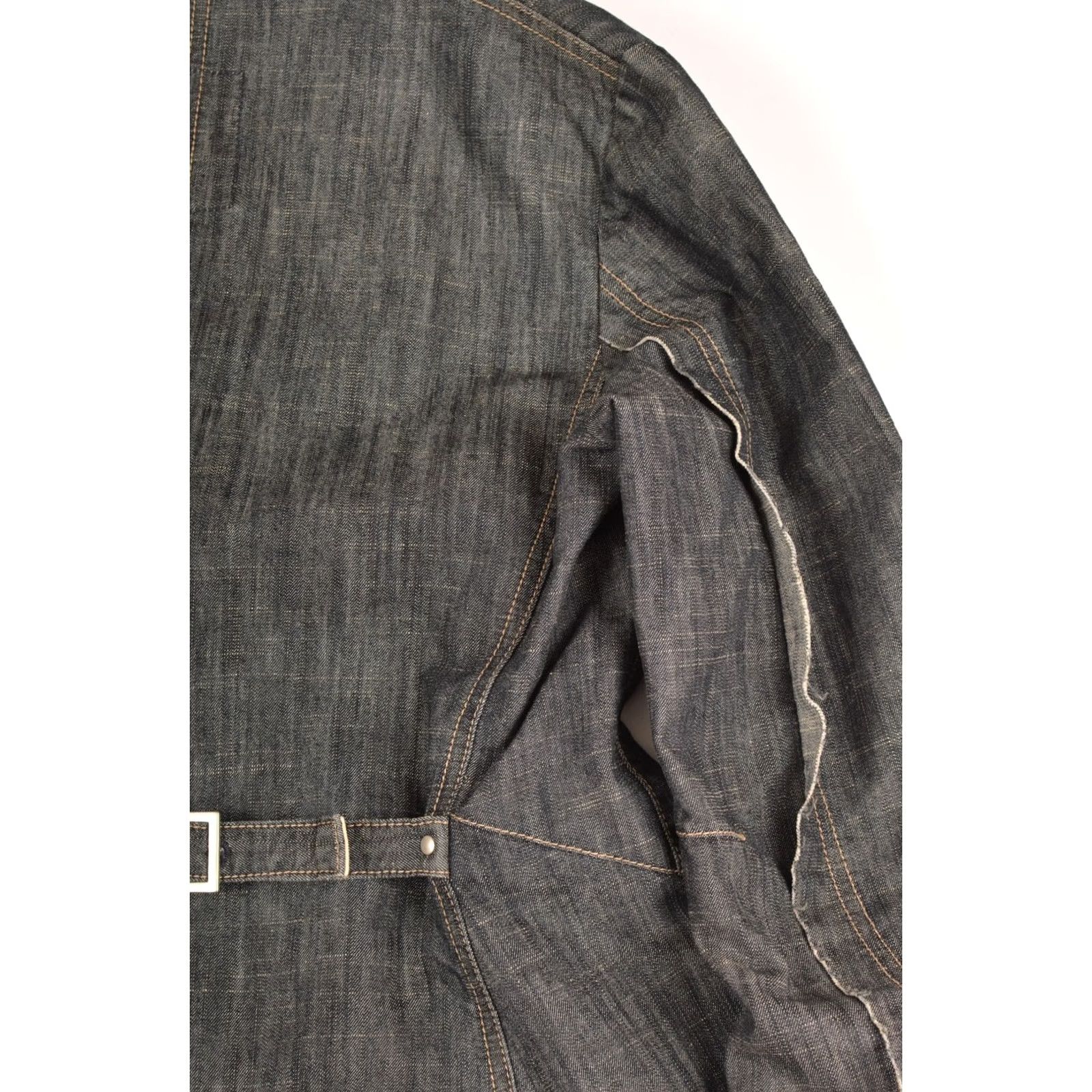 Vintage VINTAGE Le Jean De Marithe Francois Girbaud Denim Jacket Women 34 Blue Jeans Coat Overcoat 34 Mens Womens Girls Boys Size 24" / US 00 / IT 34 - 7 Thumbnail