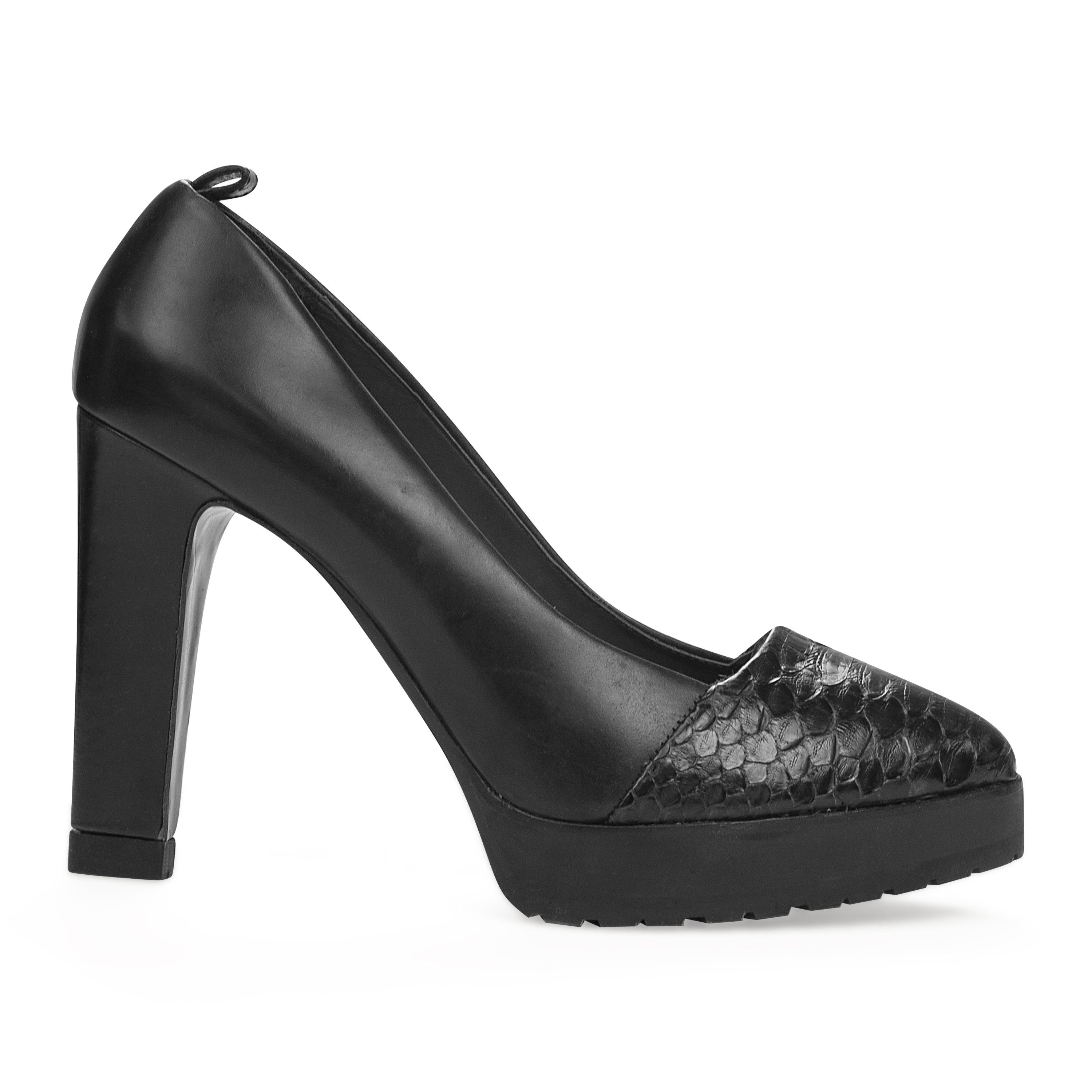 Brunello Cucinelli NEW PYTHON LEATHER DARK NAVY PUMPS & HEELS SIZE 41 Size US 11 / IT 41 - 1 Thumbnail