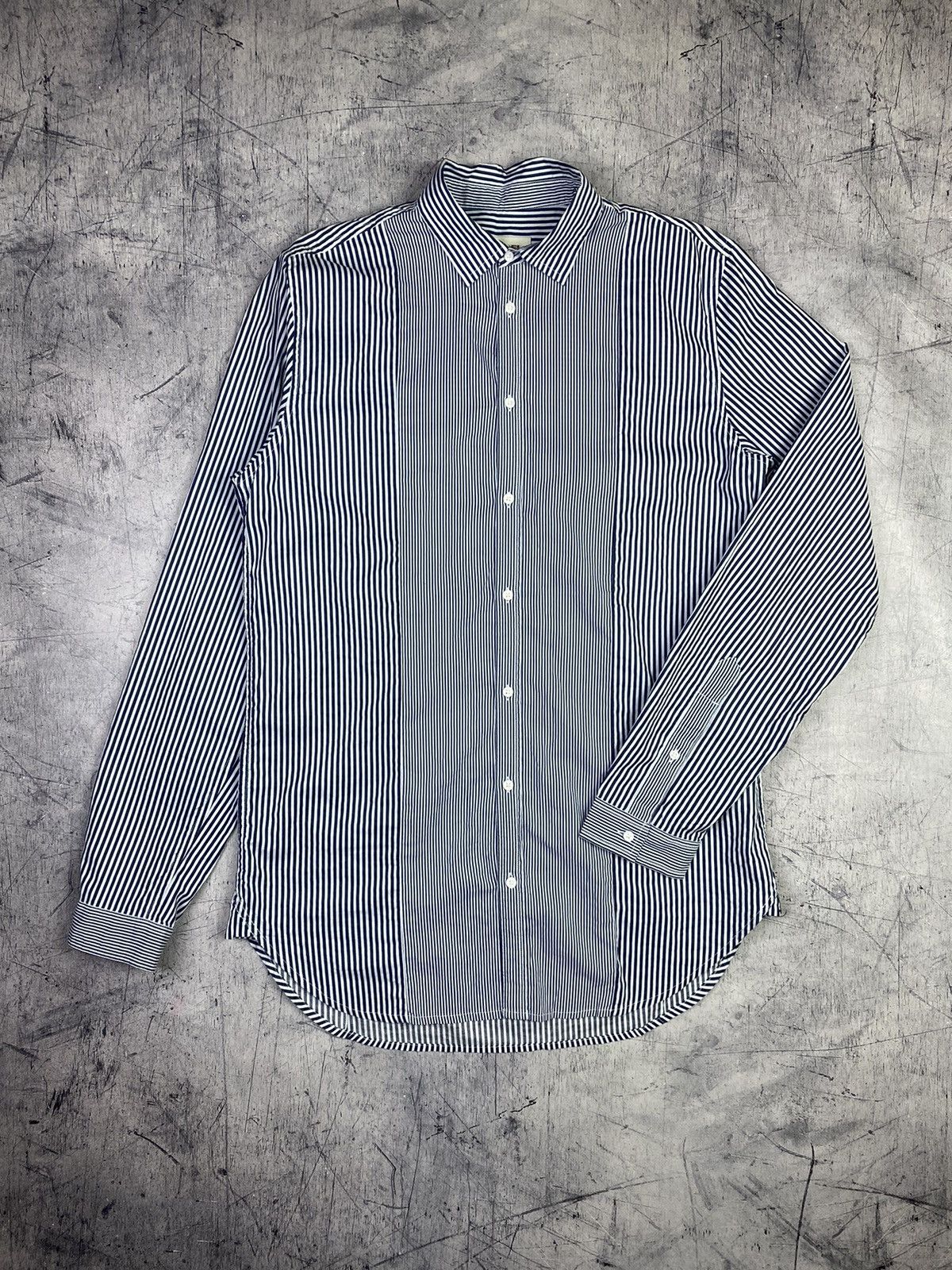 Diesel Diesel Designer Luxury Striped Button Up Long Sleeve Shirt Size US M / EU 48-50 / 2 - 2 Thumbnail
