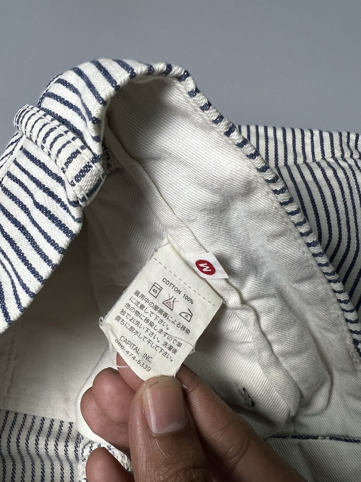 Kapital × Kapital Kountry 1990s Kapital Horizontal Stripe Flare Pants Size US 31 - 5 Thumbnail