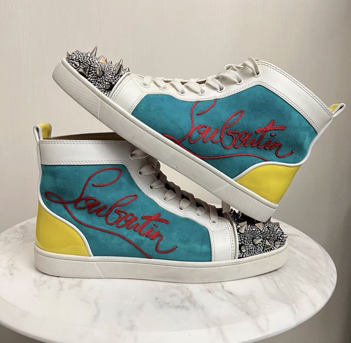 Christian Louboutin Christian Louboutin Spiked High Top Shoes J42 Size US 8 / EU 41 - 6 Thumbnail