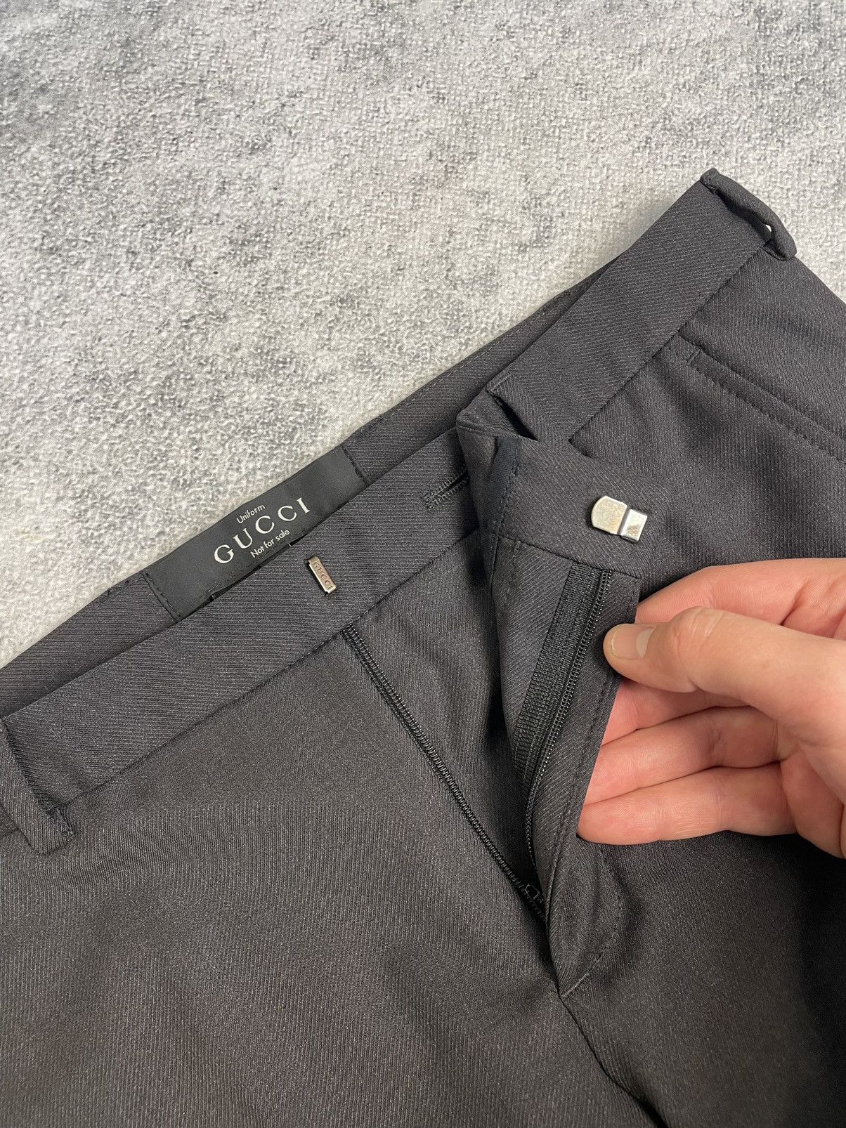 Gucci Gucci Men's Black Cotton uniform Suit with dustbag Size 44S - 16 Thumbnail