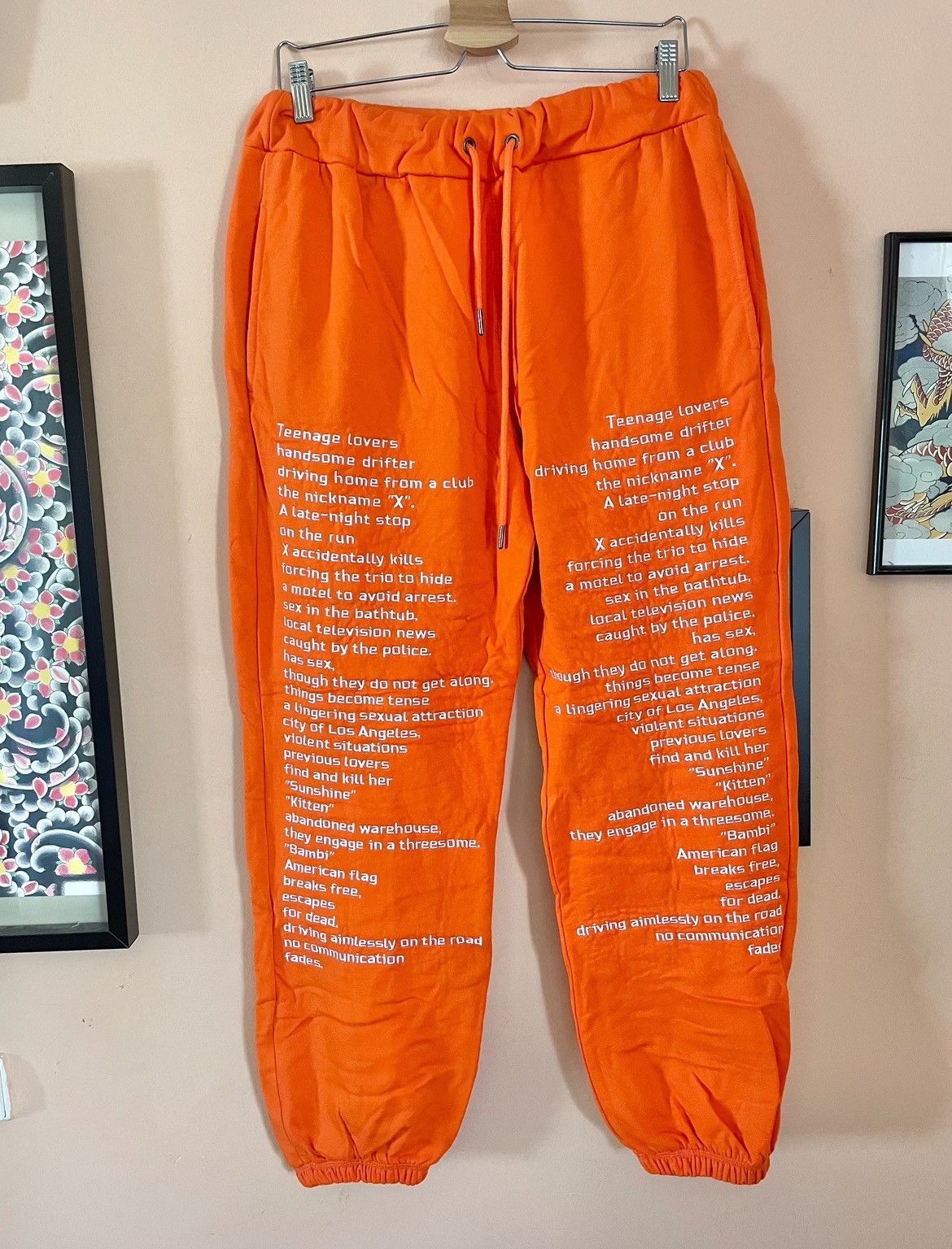 Pleasures Pleasures Now Teenage lovers poem prison sweatpants Size US 32 / EU 48 - 2 Thumbnail