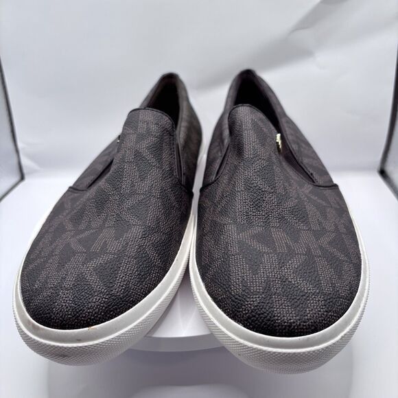 Michael Kors Michael Kors Keaton Signature Logo Brown Sneakers Women 8M Size US 8 / IT 38 - 1 Thumbnail