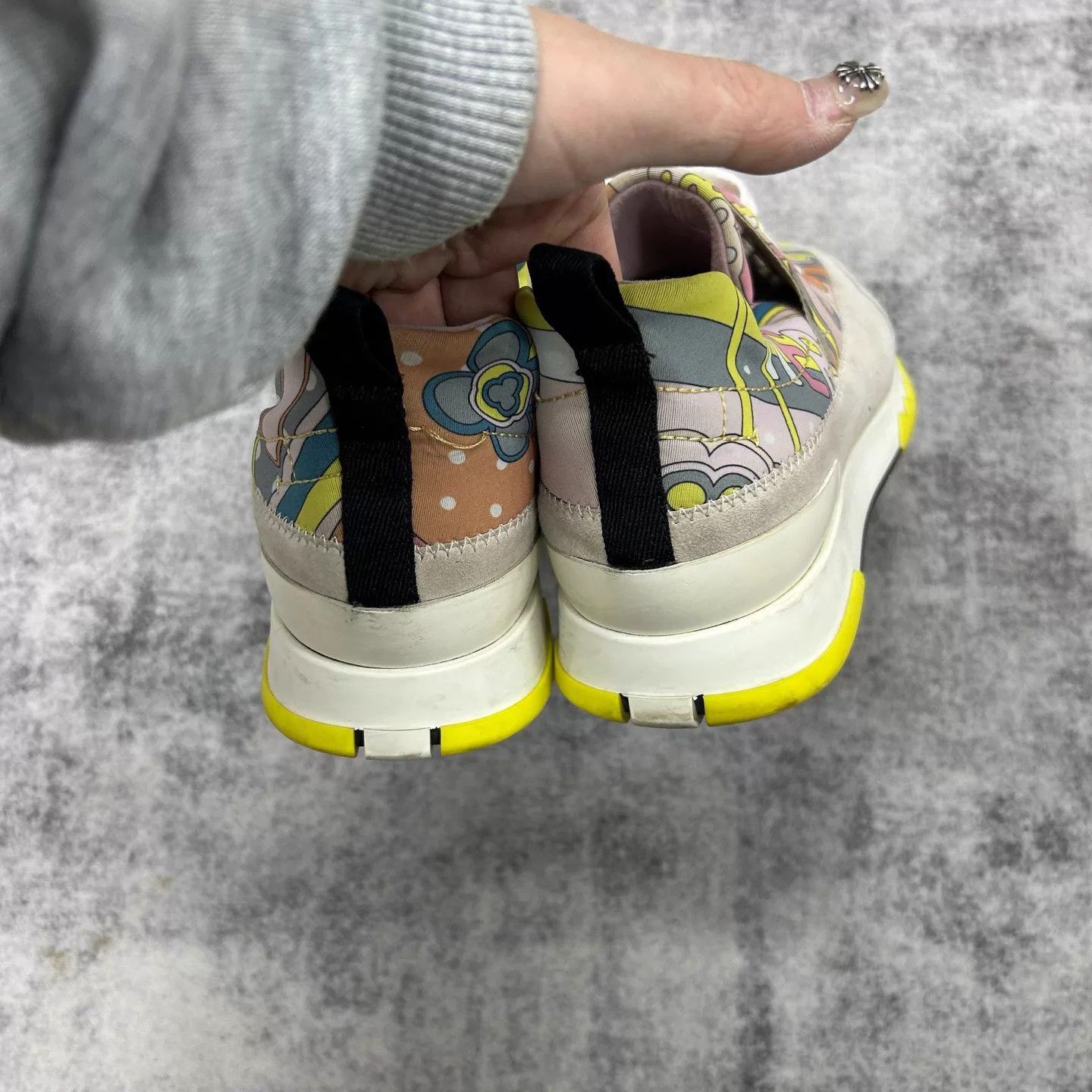 Hermes Hermes 99 New Rainbow Print Sneakers Women's 36 Size US 5.5 / IT 35.5 - 5 Thumbnail
