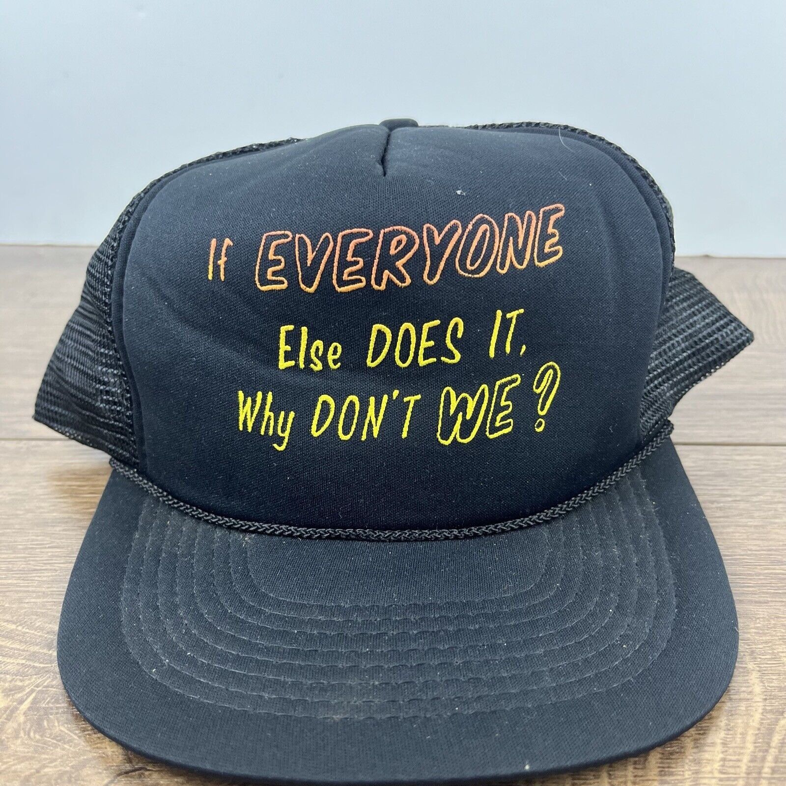 Other Why Don't We Hat Black Cap Hat Everyone Else Does Adjustable Size ONE SIZE - 5 Thumbnail