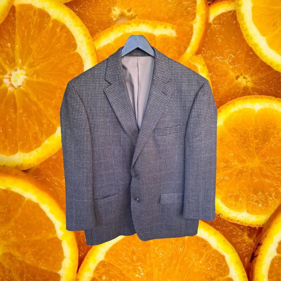 Lauren Ralph Lauren Lauren Ralph Lauren Gray Tweed 2 Button Blazer Wool/Cashmere Size 46R - 1 Thumbnail