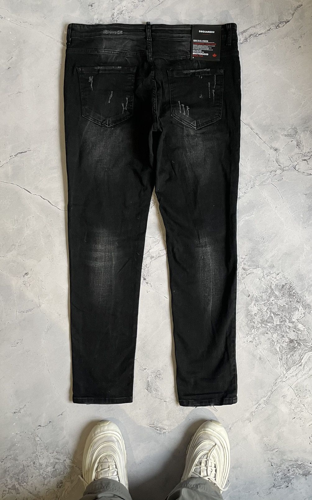Dsquared2 Dsquared2 Distressed Denim Painted Pants Size US 36 / EU 52 - 4 Thumbnail