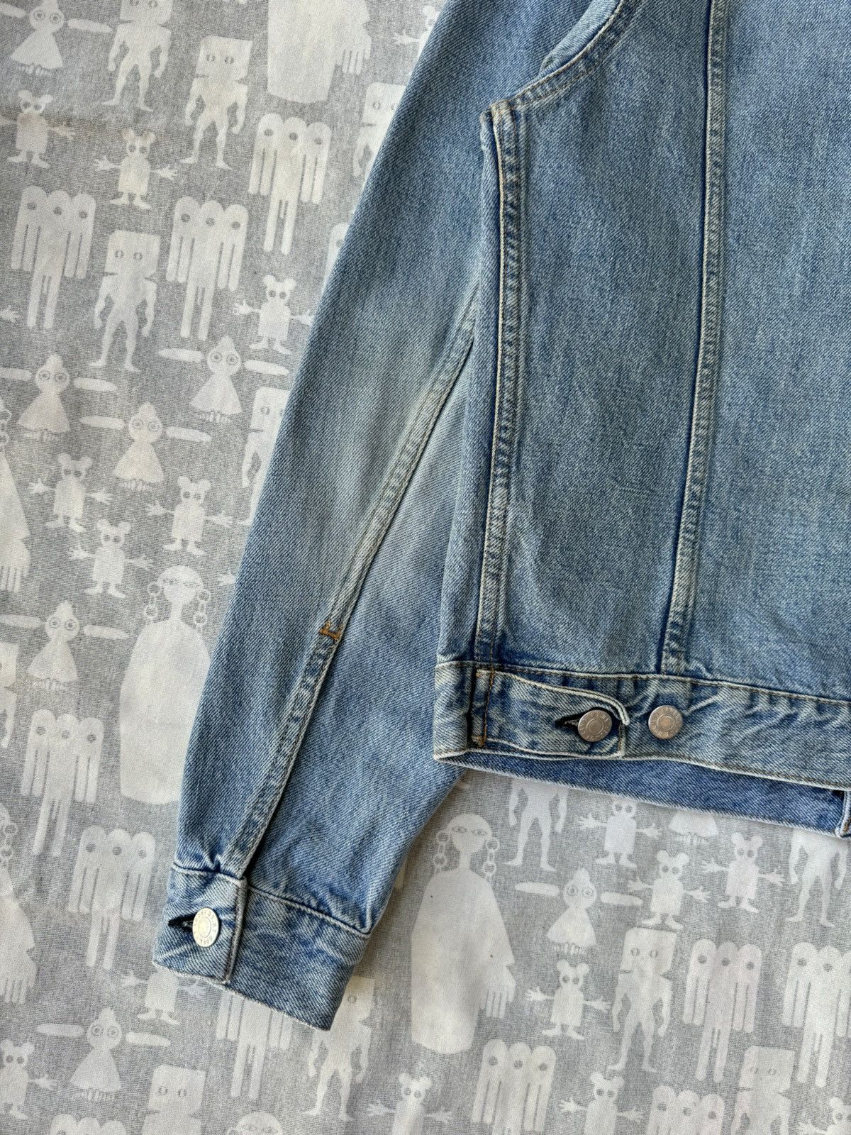 Helmut Lang Helmut Lang 2000 Type I One Pocket Sanded Blue Denim Jacket Size US S / EU 44-46 / 1 - 9 Thumbnail