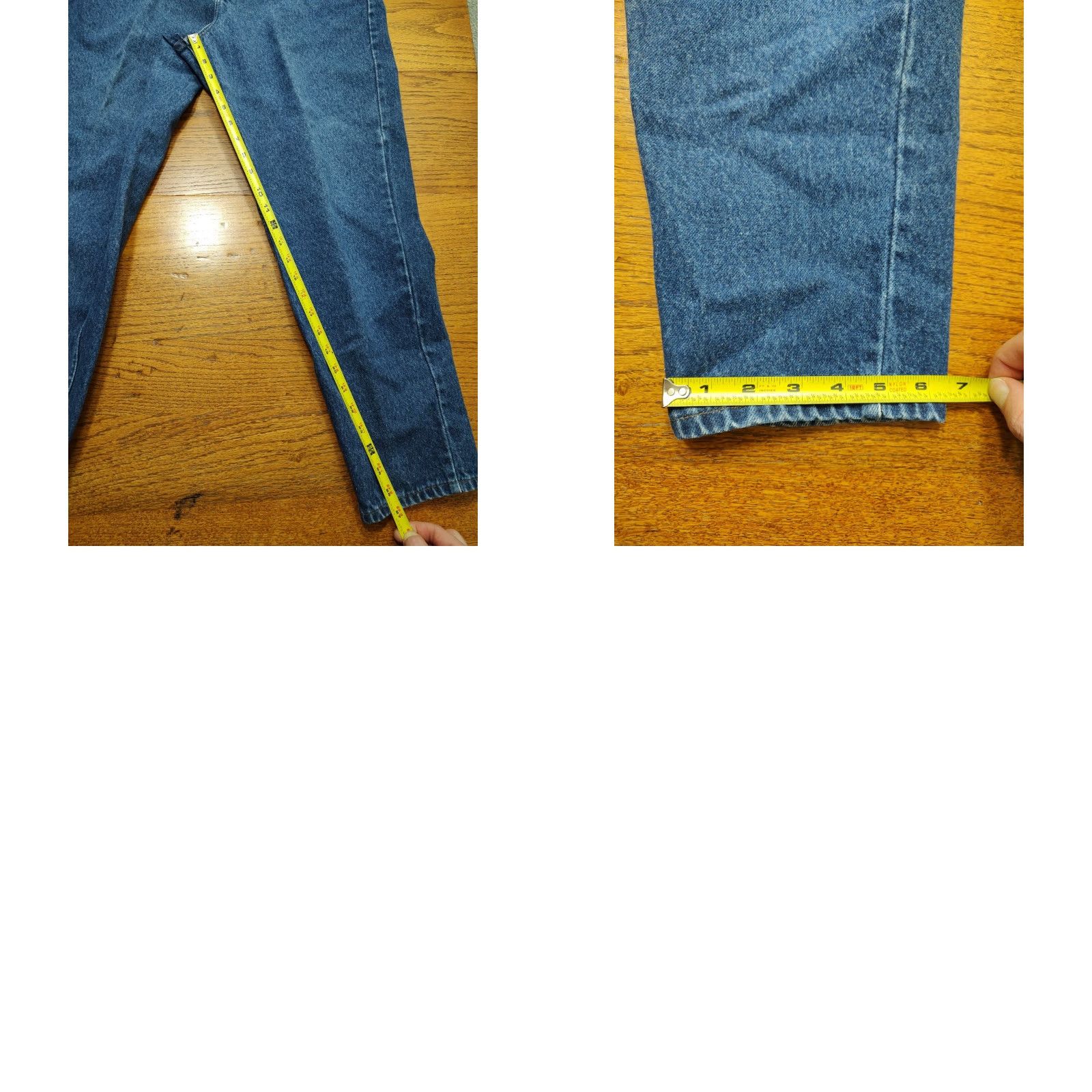Lee VINTAGE Lee Jeans Blue Denim 26x27 High Rise Mom Tapered 80s 90s USA Womens Size 26" / US 2 / IT 38 - 9 Thumbnail