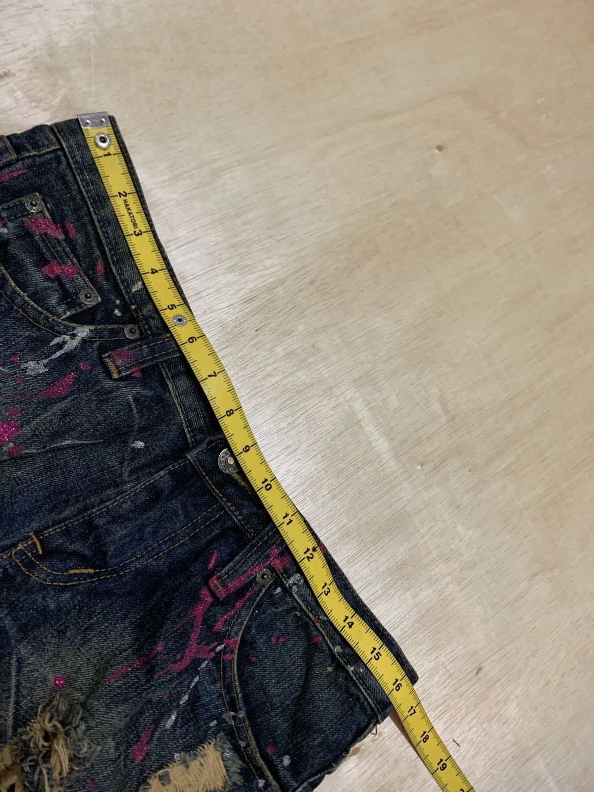 20471120 Distressed Denim kui Painter Ifsixwasnine Style Jeans Size US 33 - 12 Thumbnail