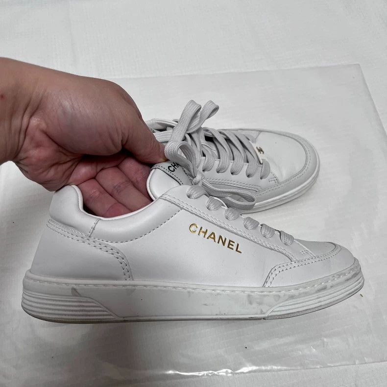 Chanel Chanel White Sneakers Size 37 -2505 Size US 6.5 / EU 39-40 - 2 Thumbnail