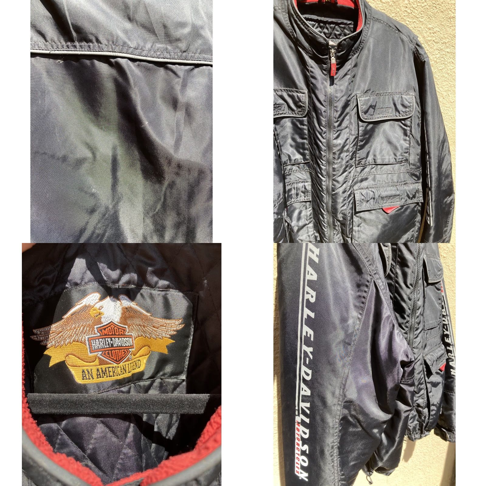 Harley Davidson Harley Davidson Jacket 2XL Black Spell-Out Logo 3-in-1 Zip Pocket Ride Mens Jacket Size US XXL / EU 58 / 5 - 9 Thumbnail