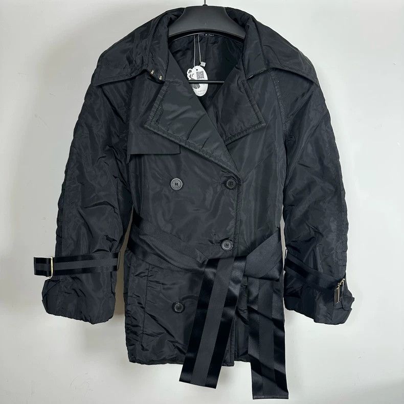 Gucci Gucci Black nylon double-breasted jacket 2504-Nextarrow Size S / US 4 / IT 40 - 1 Thumbnail