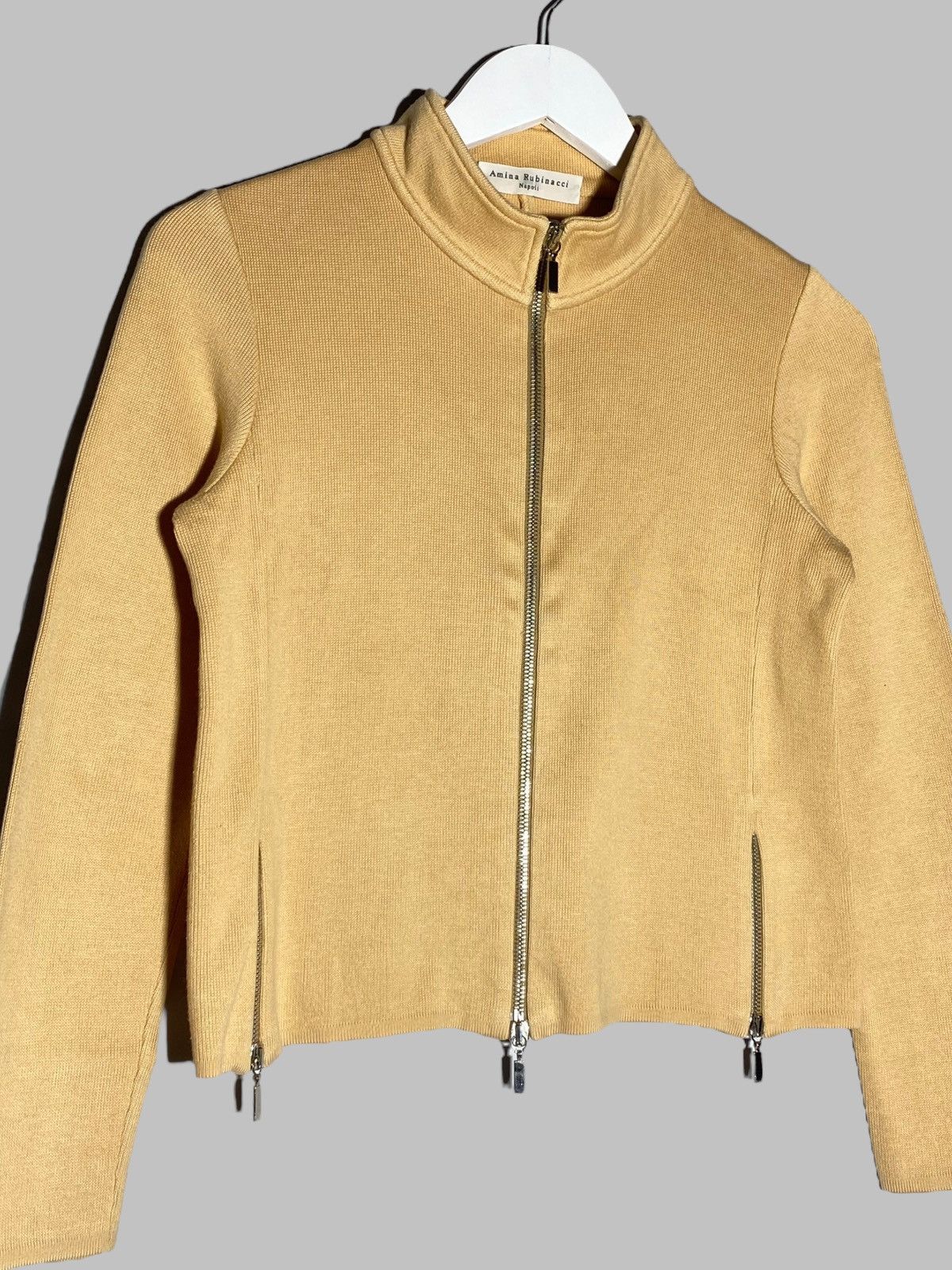Amina Rubinacci Vintage Amina Rubinacci Napoli Full Zip Sweater Jumper Size M / US 6-8 / IT 42-44 - 3 Thumbnail