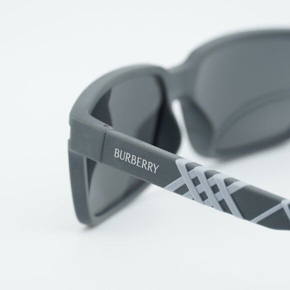 Burberry Burberry BE4495D 423387 Sunglasses Grey Rectangle Frame Size ONE SIZE - 3 Thumbnail