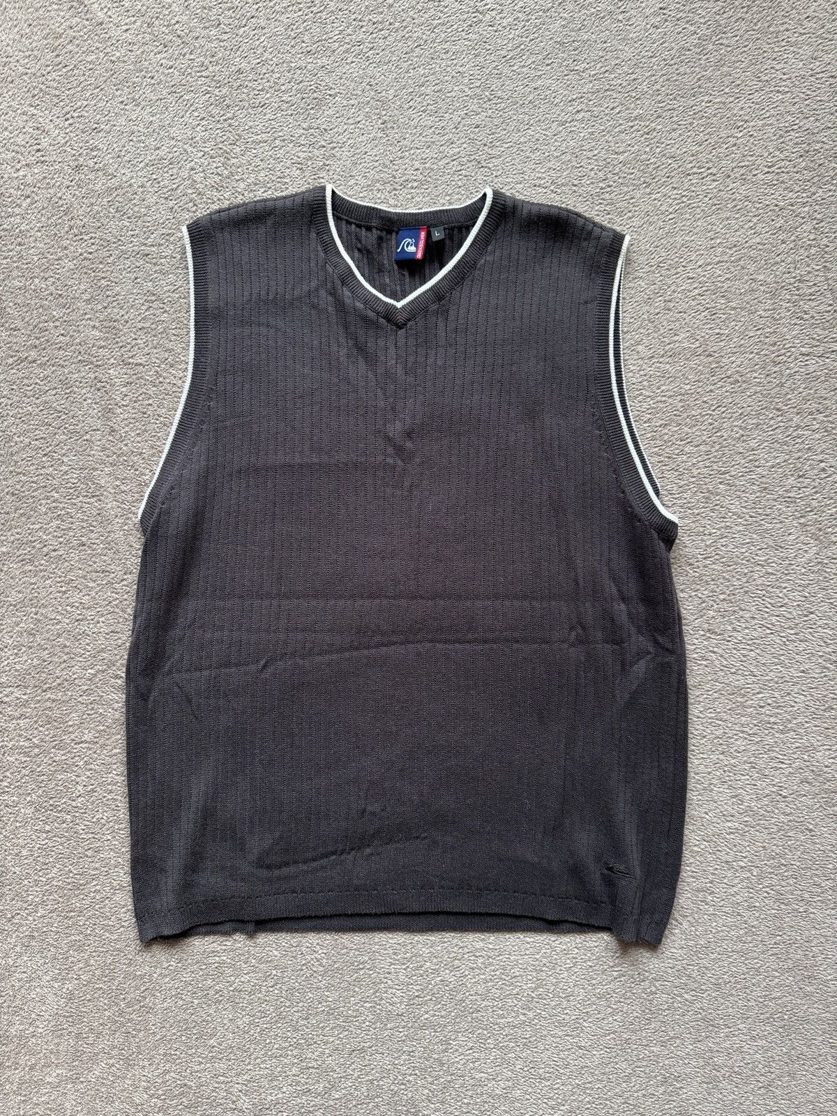 Hysteric Glamour × Quiksilver Quiksilver vintage Faded Crazy Sick Knit Sleeveless Vest Size US L / EU 52-54 / 3 - 1 Thumbnail