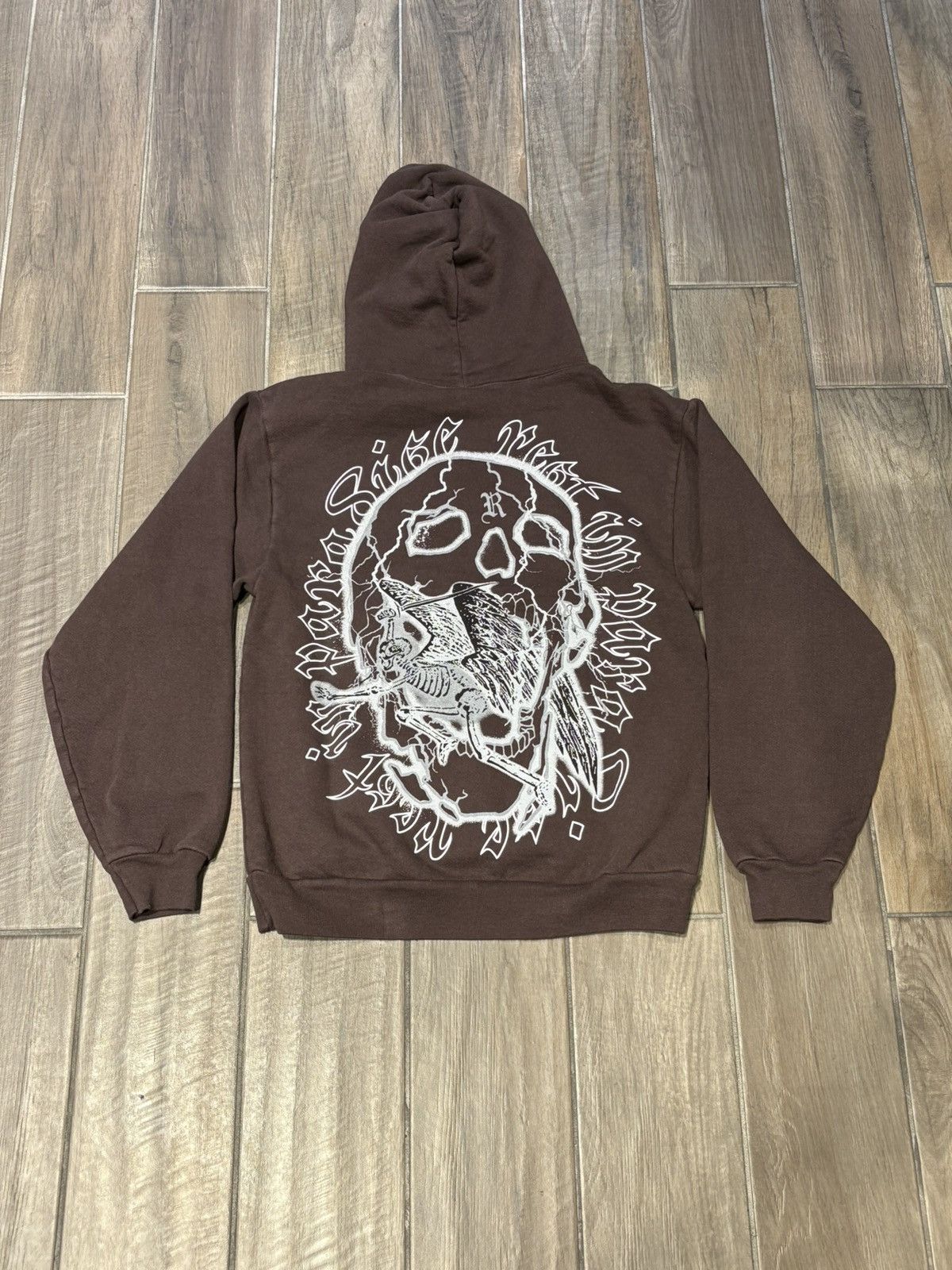 Revenge REVENGE “SKELETON ANGEL” HOODIE - SIZE MEDIUM - (BROWN) Size US M / EU 48-50 / 2 - 2 Thumbnail