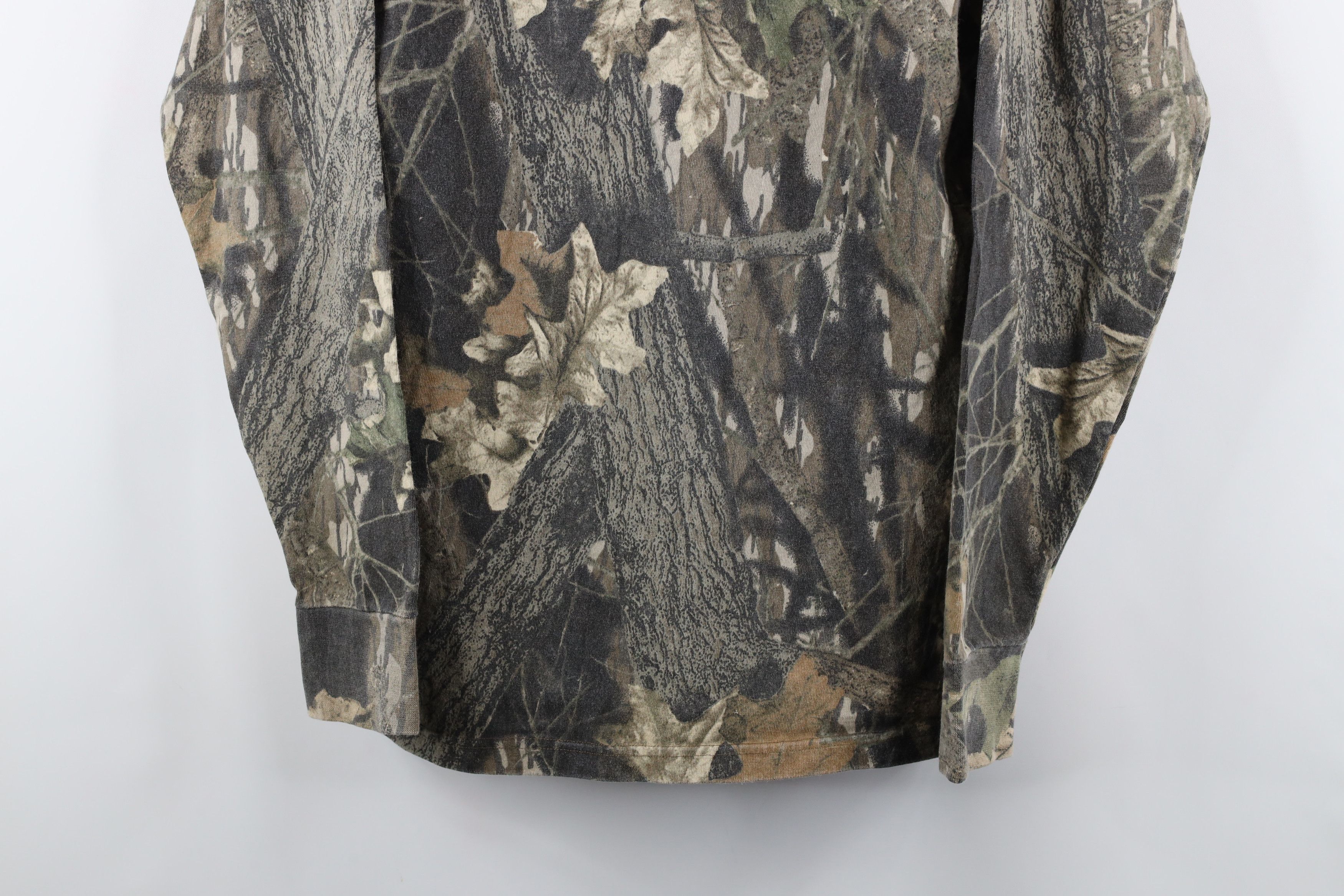 Mossy Oaks × Vintage Vintage 80s Mossy Oak Camouflage Long Sleeve Henley T-Shirt Size US M / EU 48-50 / 2 - 3 Thumbnail