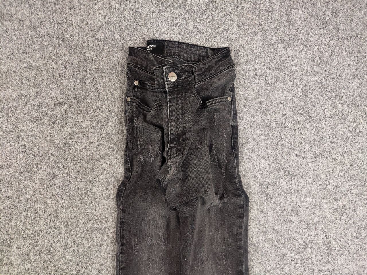 Represent Clo. Represent Design black distressed Denim Jeans Slim Fit Size US 32 / EU 48 - 4 Thumbnail