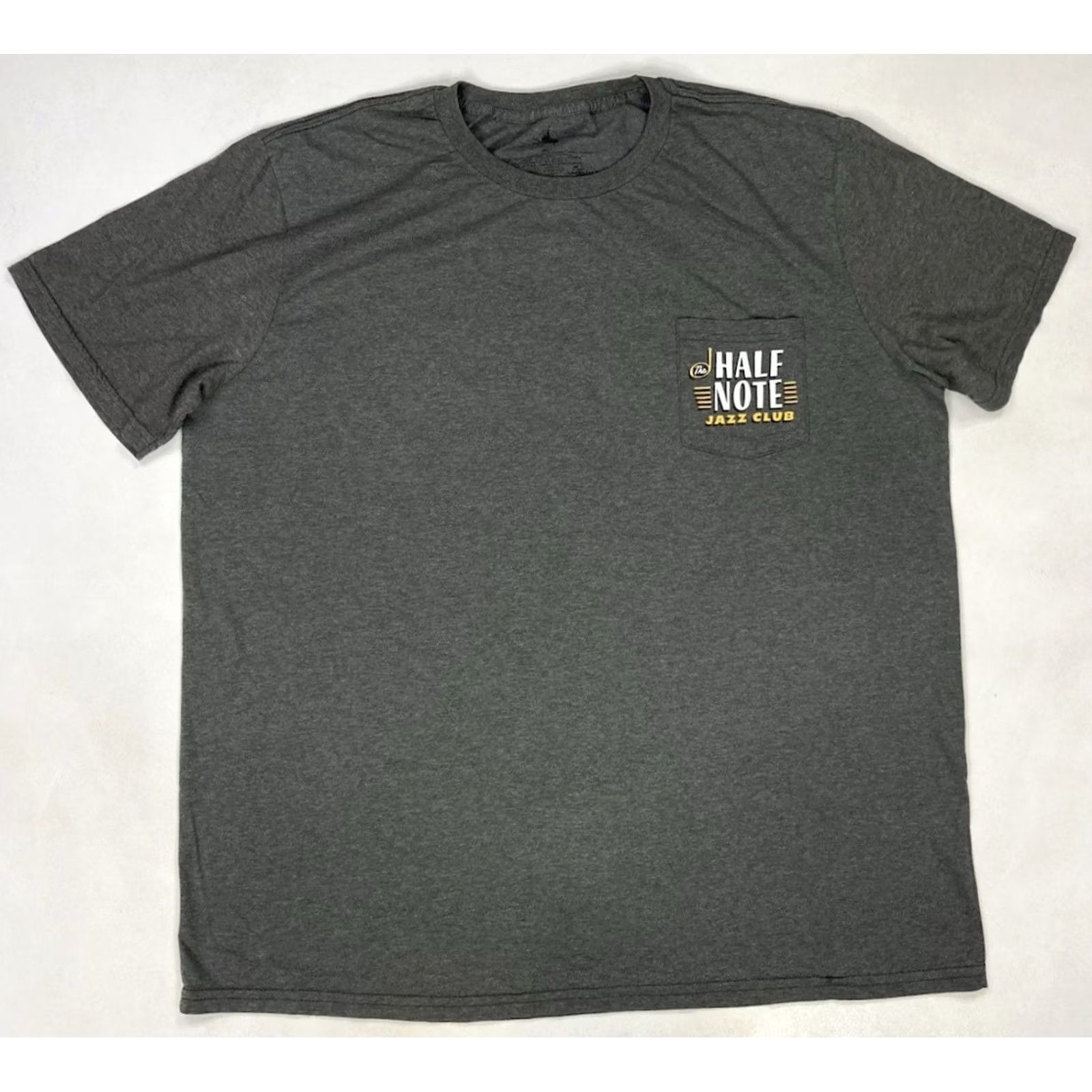 Disney Disney T-Shirt Men XXL Gray Pocket Graphic Print The Half Note Jazz Club Crew Neck Short Sleeve Size US XL / EU 56 / 4 - 3 Thumbnail