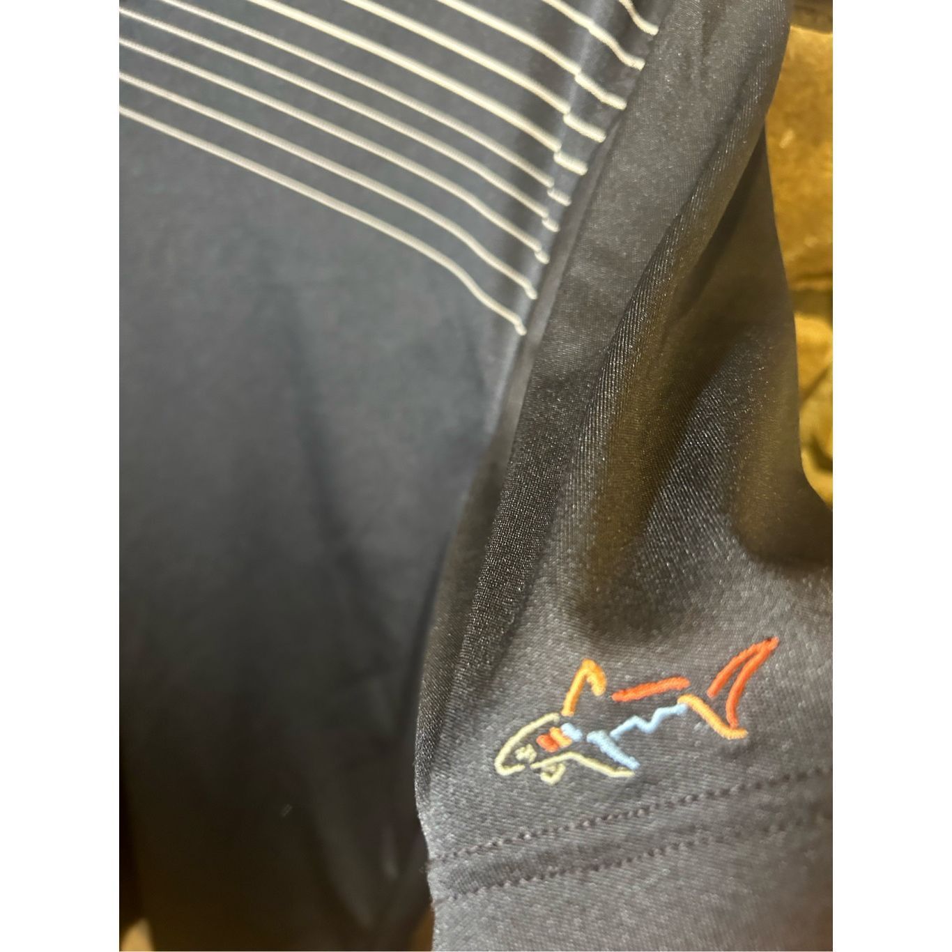 Greg Norman Greg Norman For Tasso Elba Golf Polo Shirt Mens M Black Whit Size US M / EU 48-50 / 2 - 2 Thumbnail