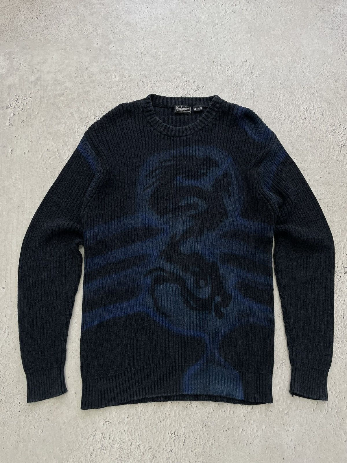 Diesel Rare dragon japanese stripped sweater y2k diesel style Size US L / EU 52-54 / 3 - 1 Thumbnail