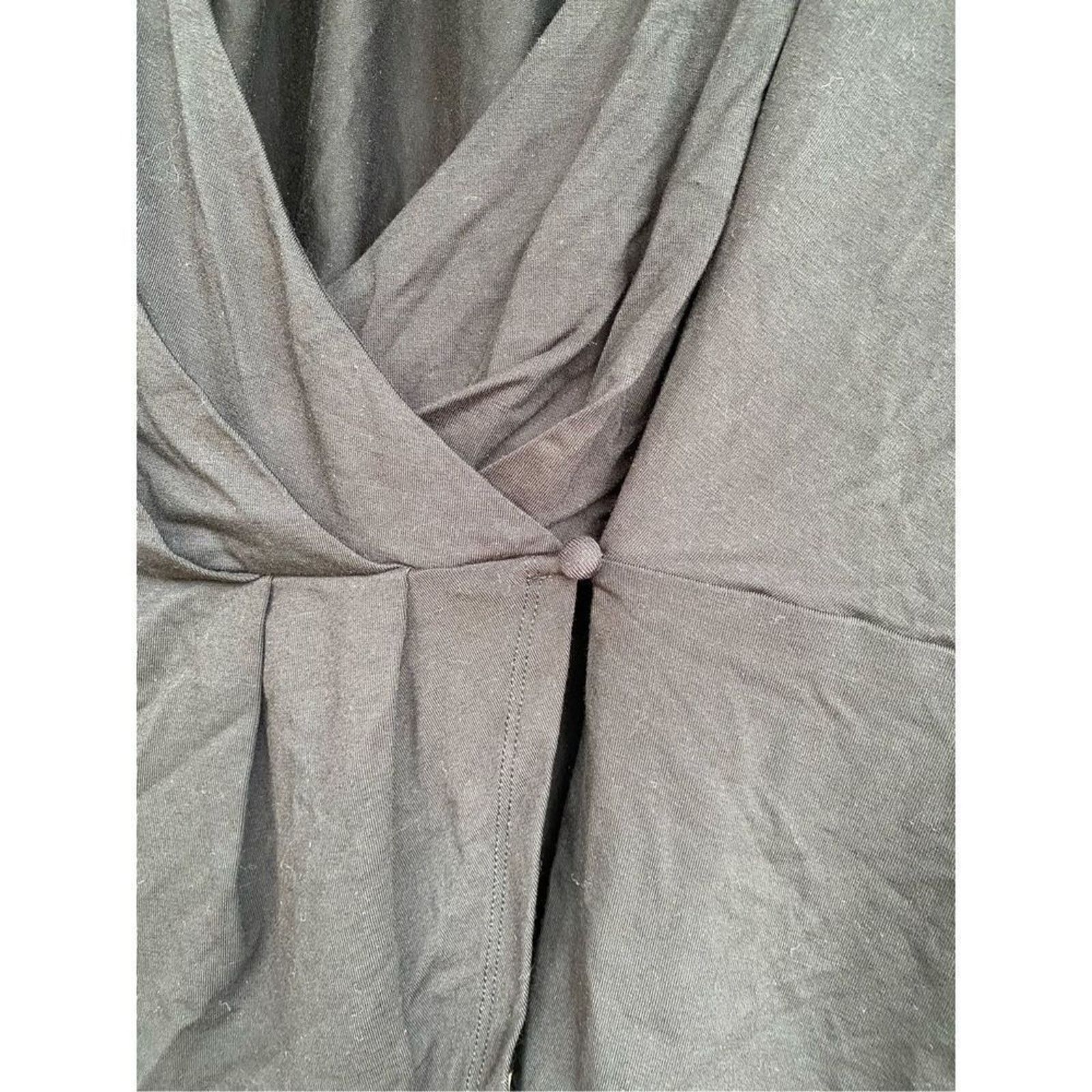 Good American Good American NWT Black Wrap Top , Size 7 (4XL), MSRP $95 Size 4XL / US 24-26 - 2 Thumbnail