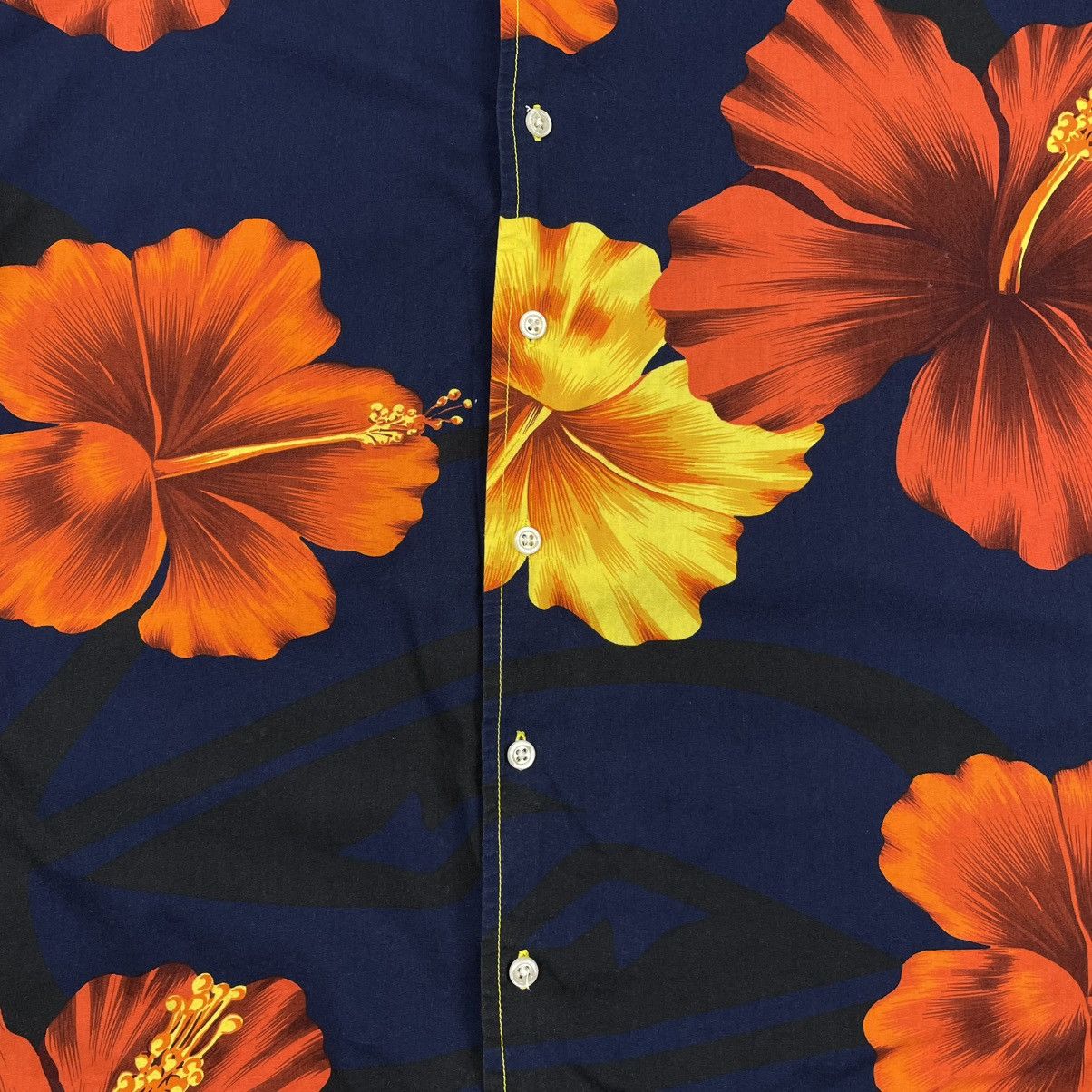 Quicksilver × Quiksilver Quiksilver Floral Pattern Short Sleeve Button Up Shirt Surf Size US M / EU 48-50 / 2 - 5 Thumbnail