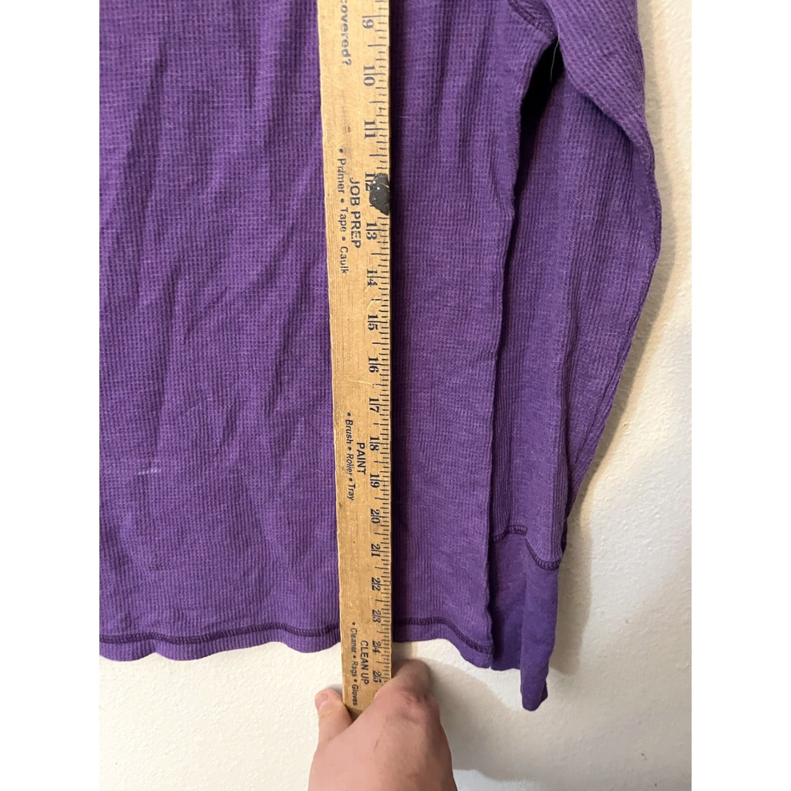 Old Navy Old Navy Purple Thermal Waffle Knit Tee Shirt T-Shirt Top Women L Long Sleeve Scoop Neck Casual Size L / US 10 / IT 46 - 4 Thumbnail